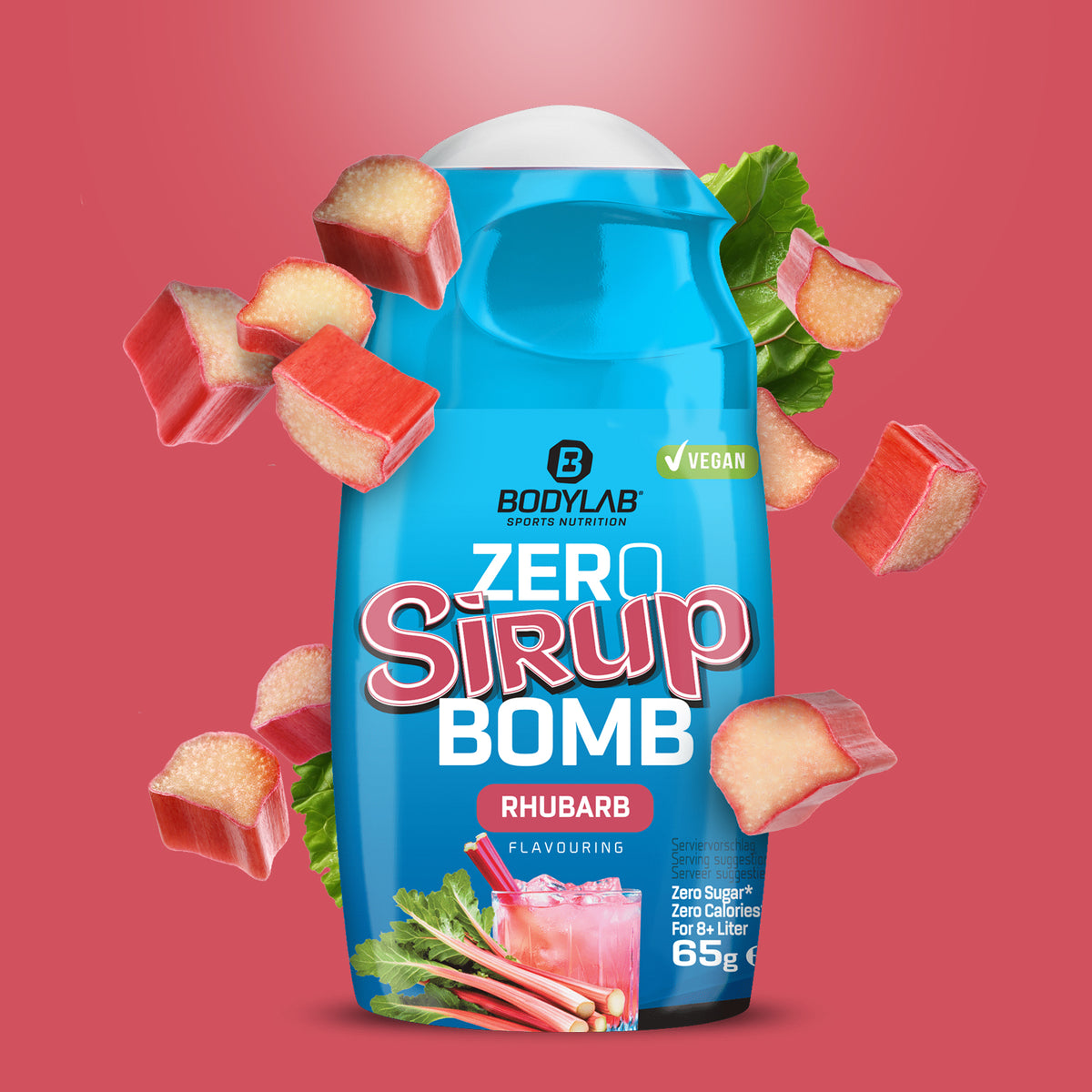 ZERO Sirup BOMB (65ml) Rhabarber