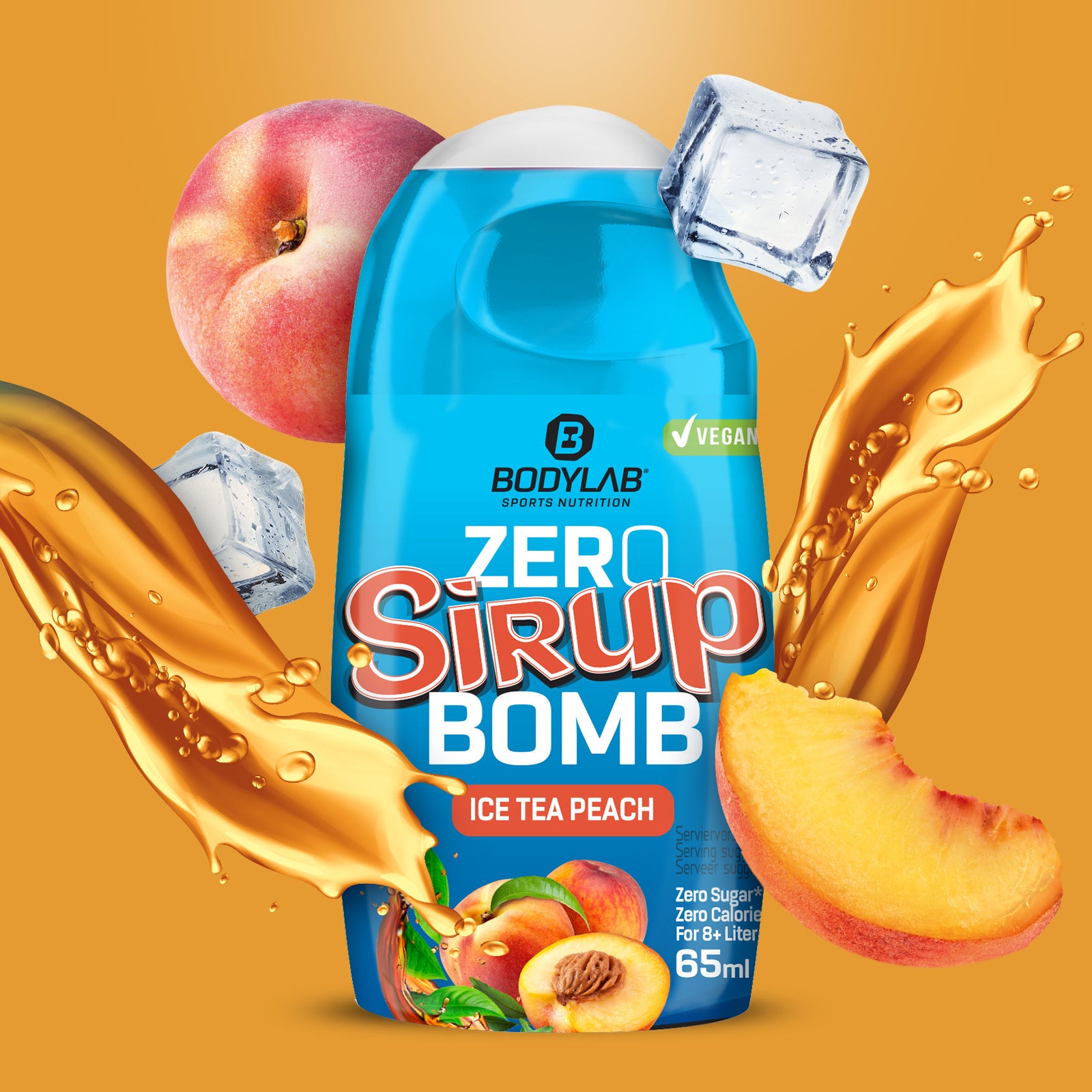 ZERO Sirup BOMB (65ml) Eistee Pfirsich