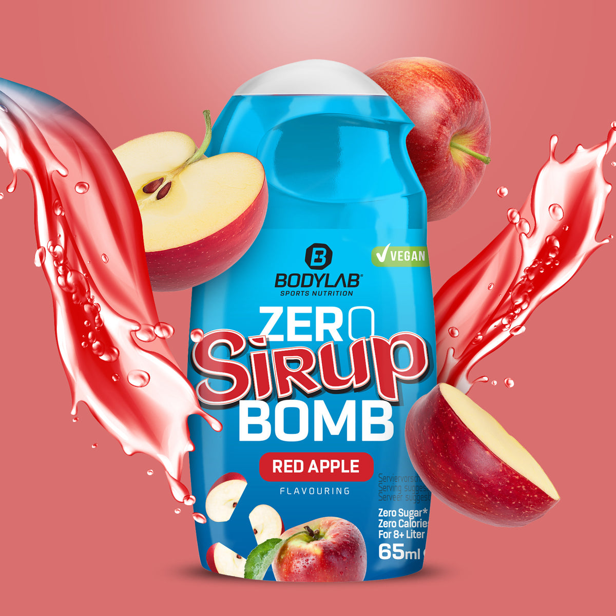 ZERO Sirup BOMB (65ml) Roter Apfel