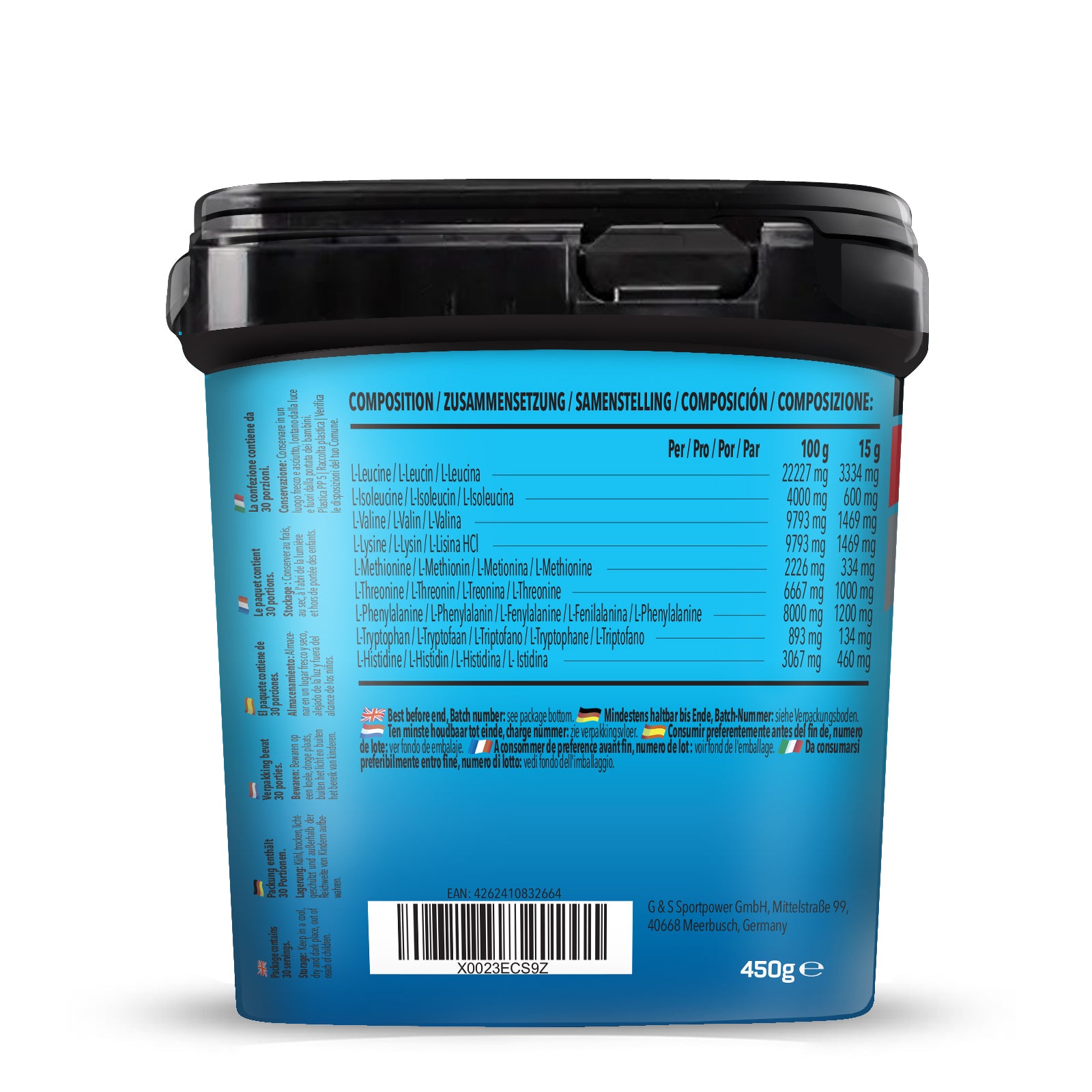 Prime EAA (Essential Amino Acids) (450g) Pfirsich