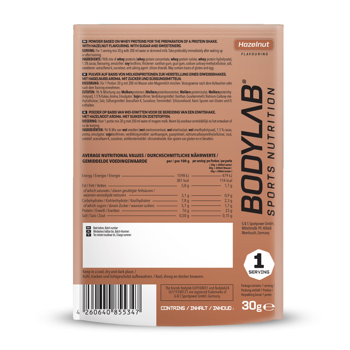 Whey Protein Probierboxen (8 Proben je 30g) Probierbox 3 (8x30g)