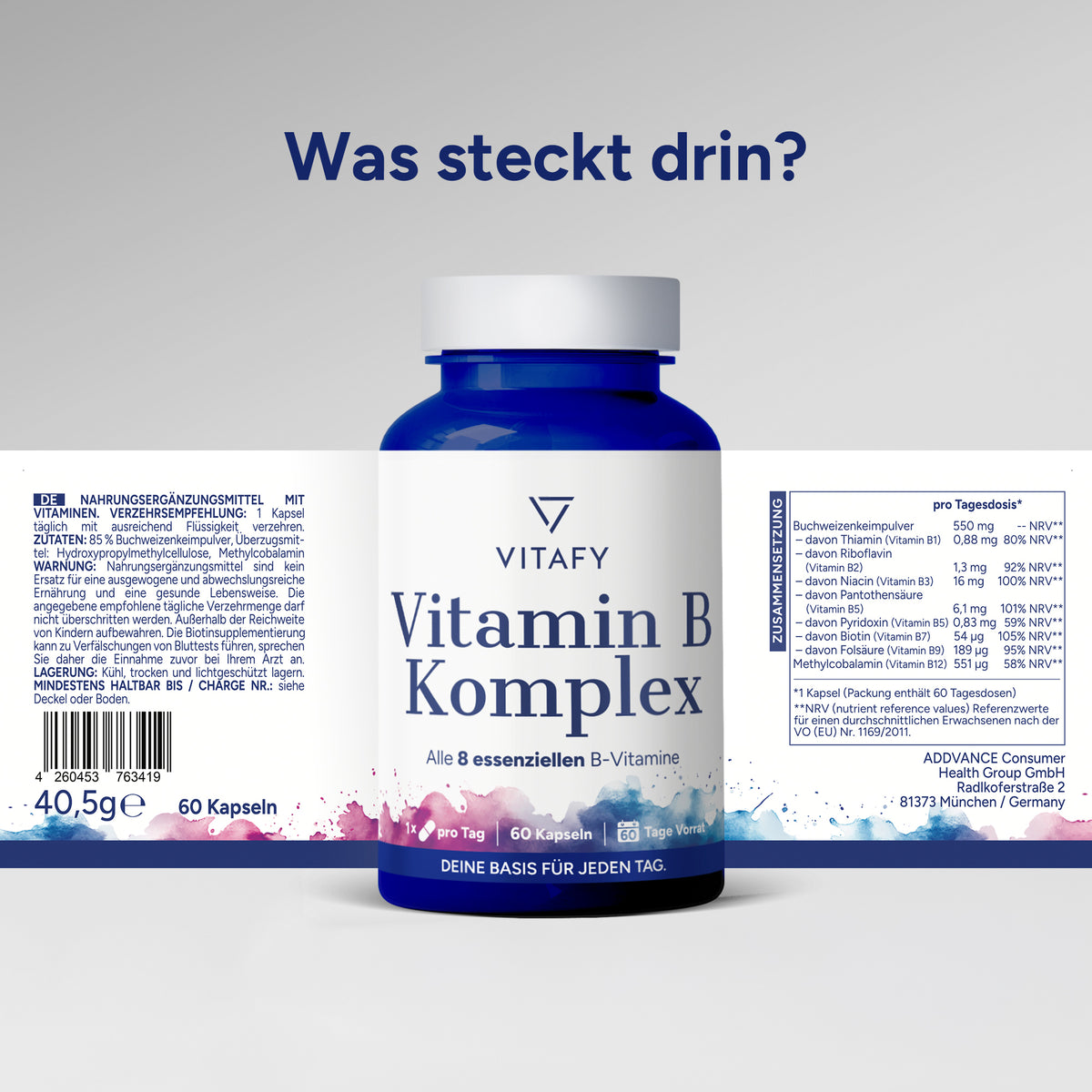 Vitamin B Komplex (60 Kapseln)