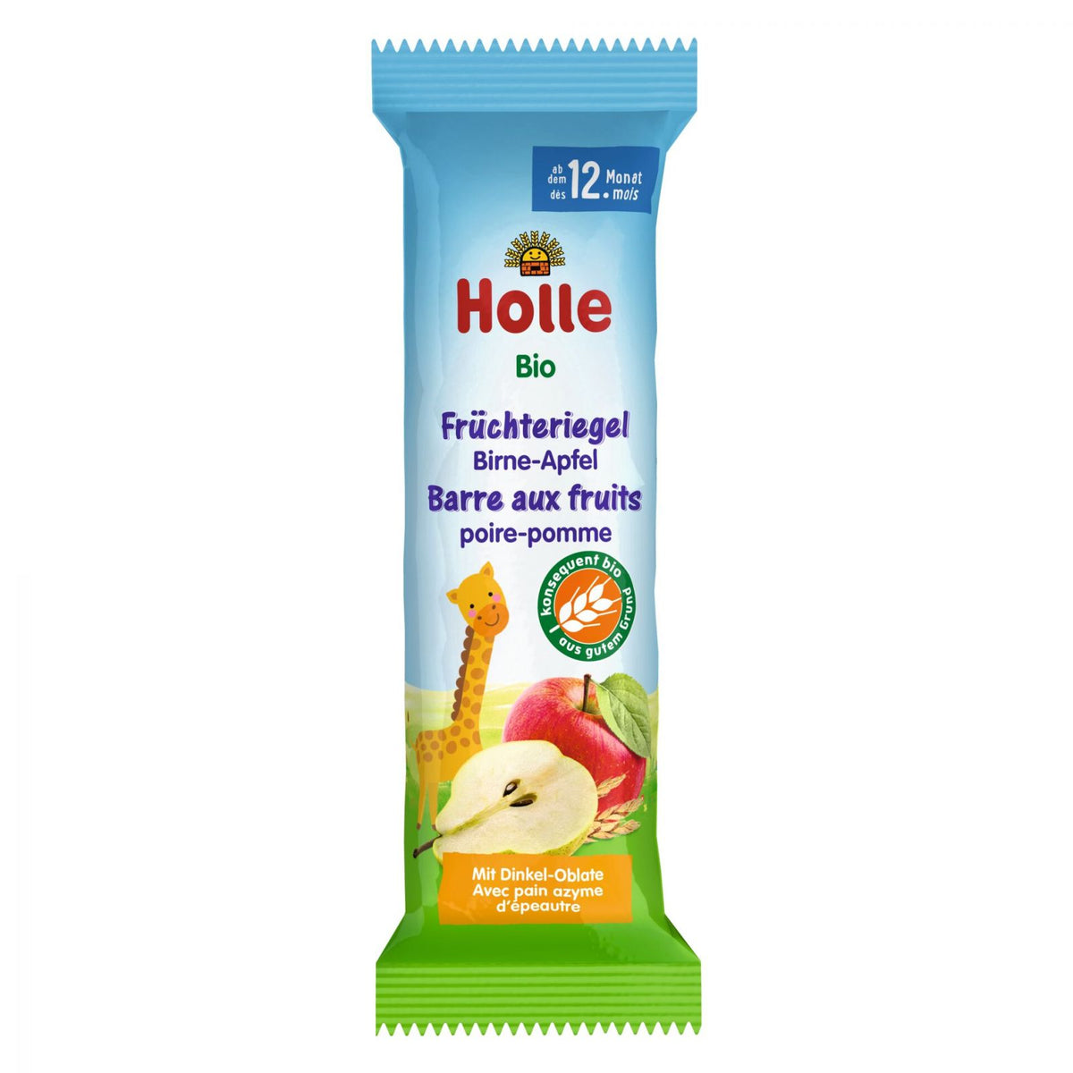 Bio-Früchteriegel Birne-Apfel ab dem 12. Monat (25g)