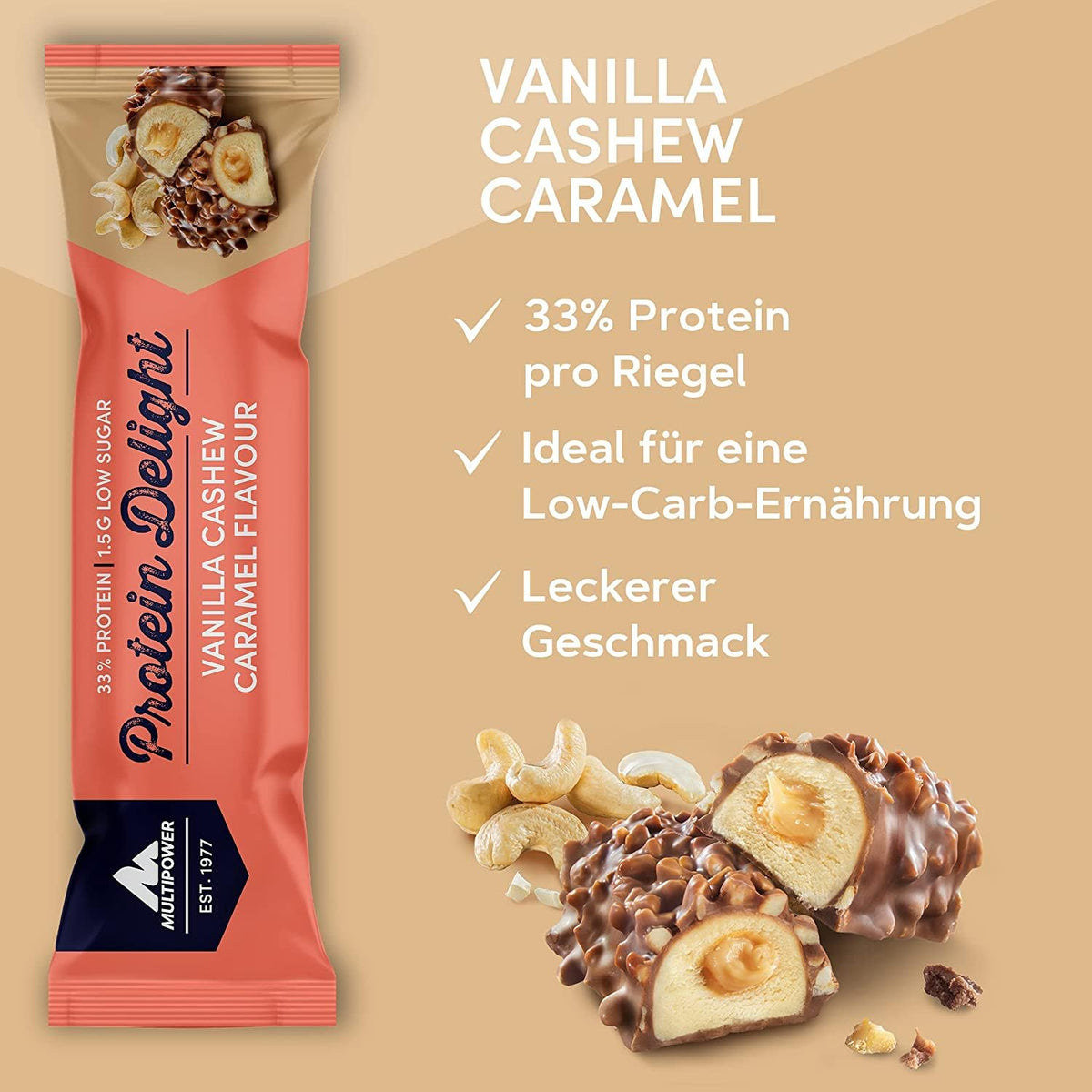 Protein Delight (18x35g) Cashew Caramel