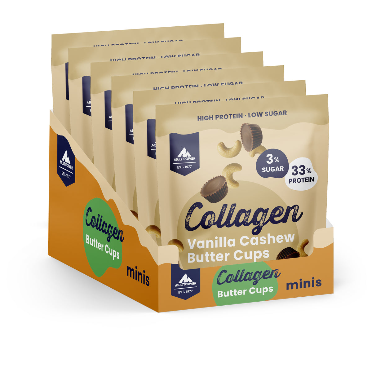 Collagen Cups (6x70g) Vanille Cashew