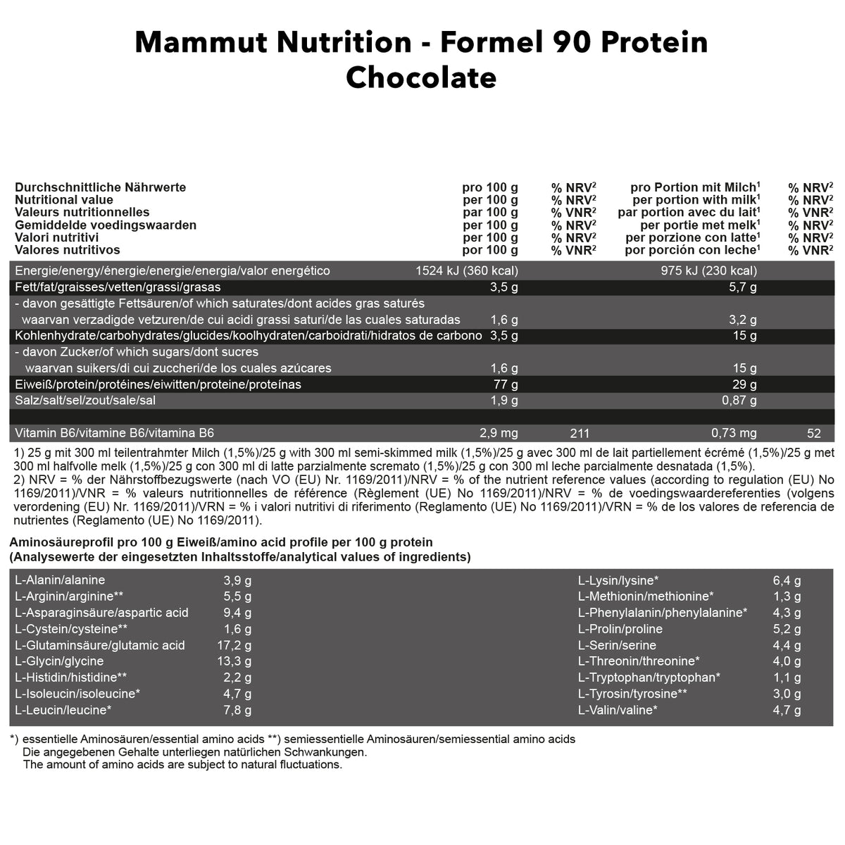 Formel 90 Protein (3000g) Schoko