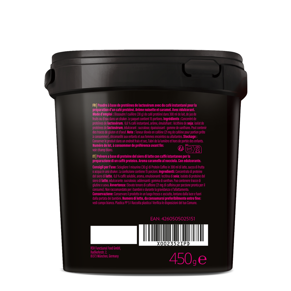 Protein Coffee (450g) Haselnuss-Caramel