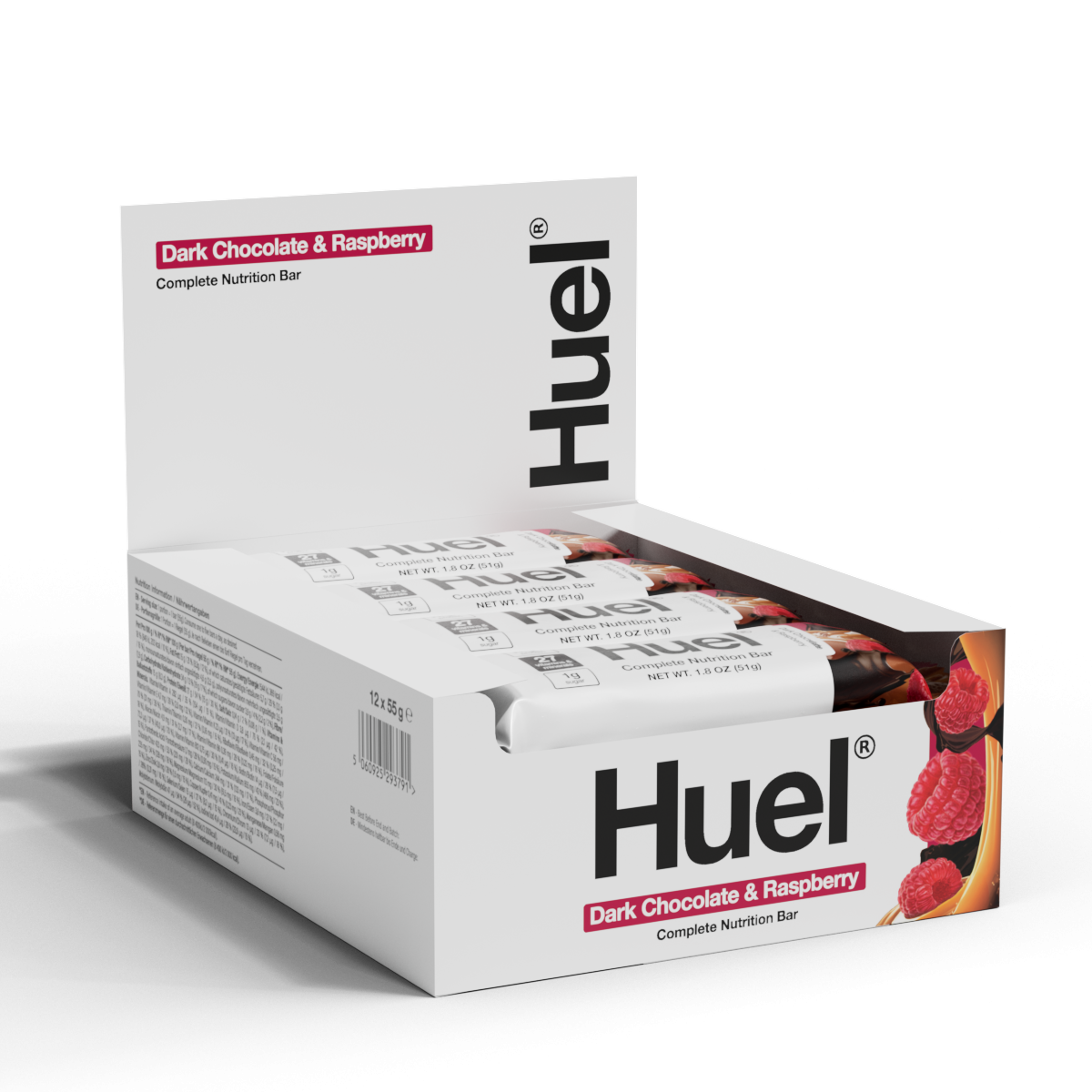Huel Complete Nutrition Bar (12x55g) Dark Chocolate Raspberry