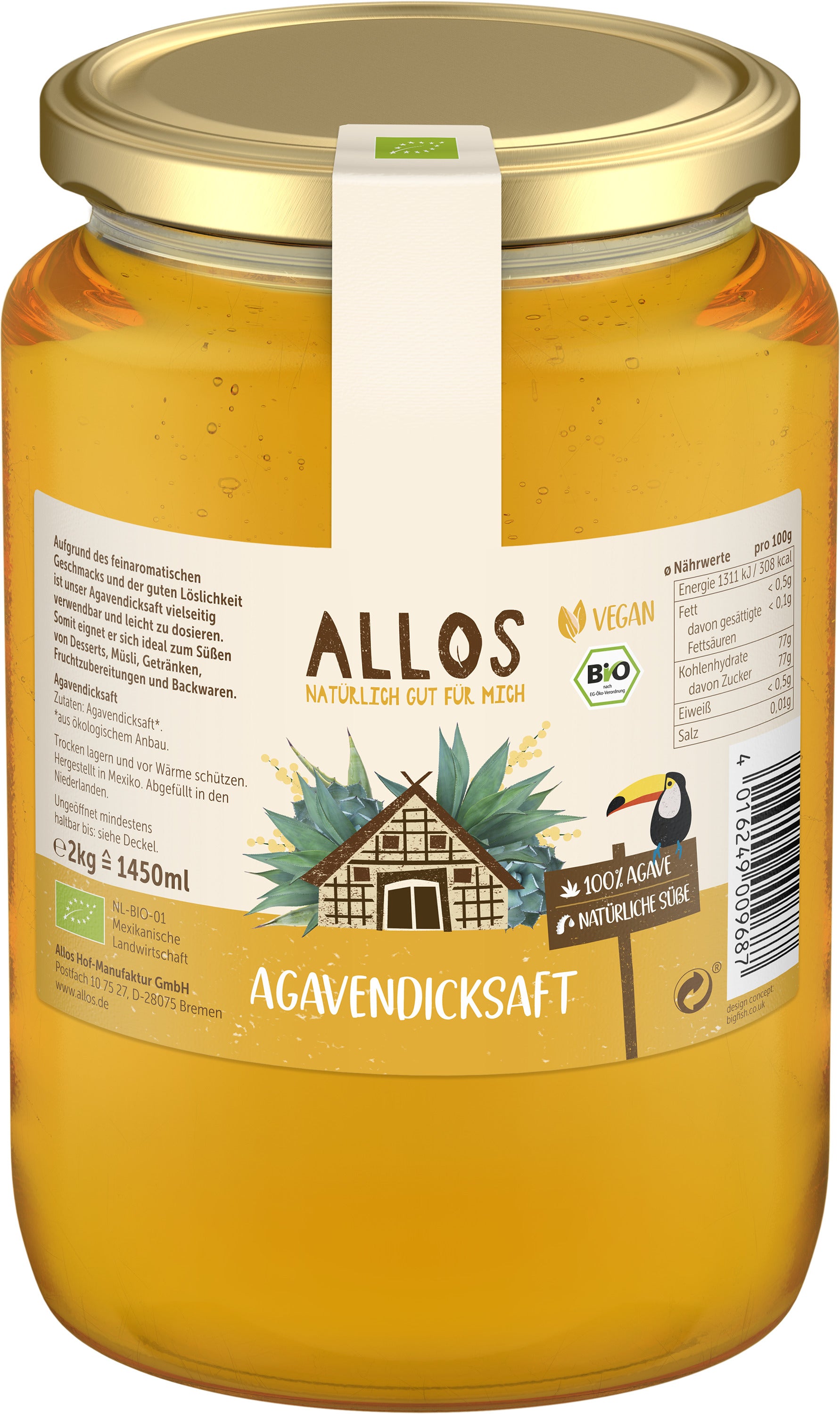 Agavendicksaft Bio (2000g)