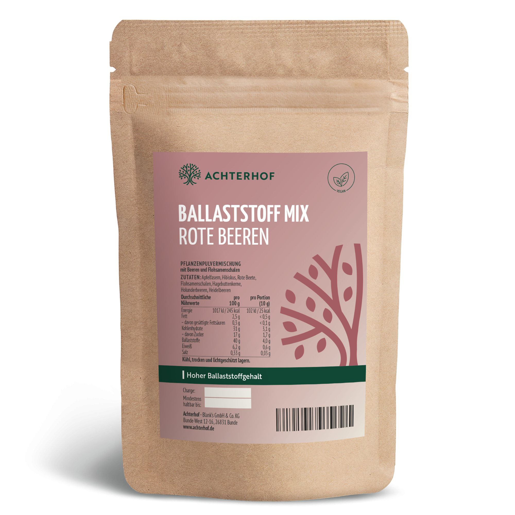 Ballaststoff Mix rote Beeren (100g)