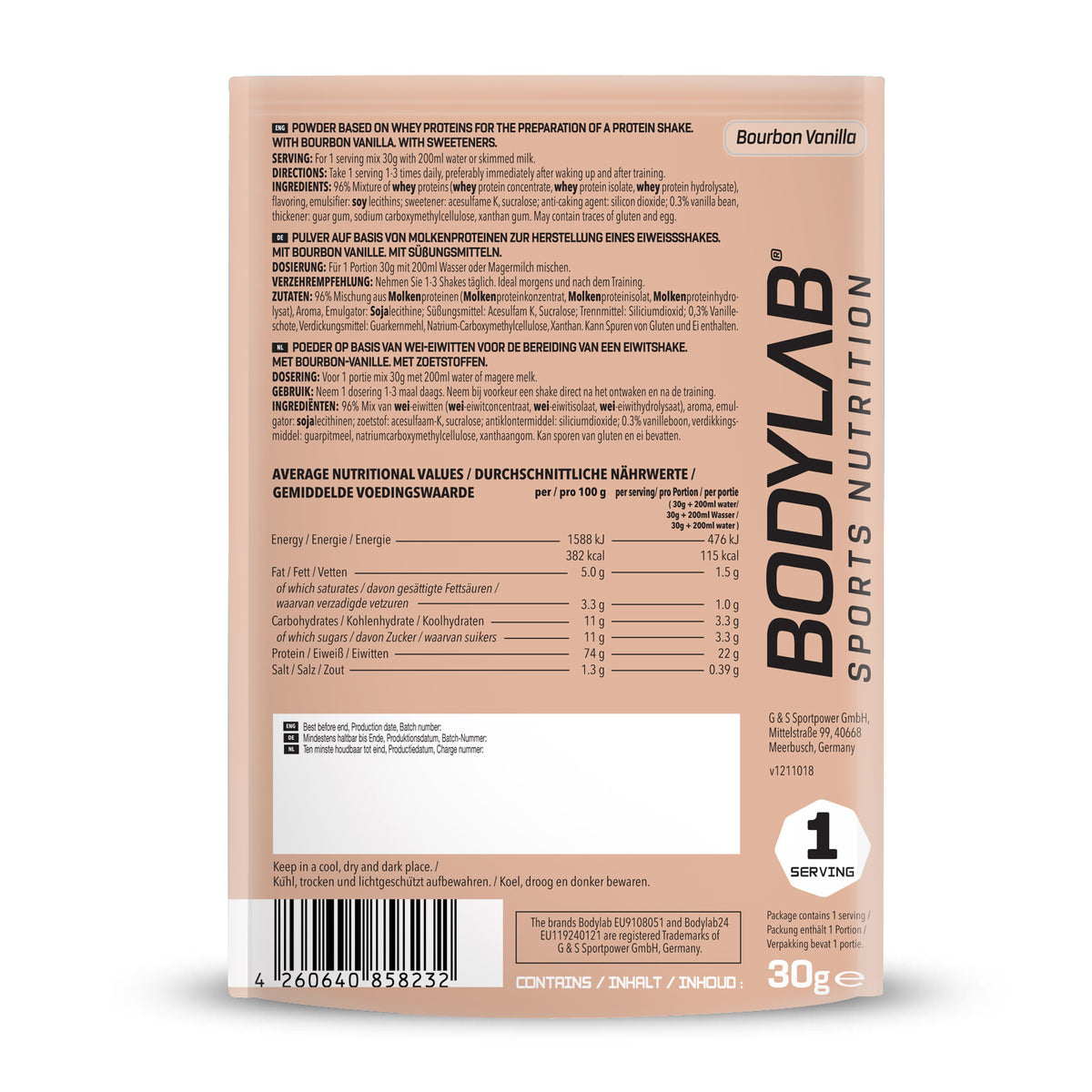Whey Protein Probe (30g) Bourbon Vanilla