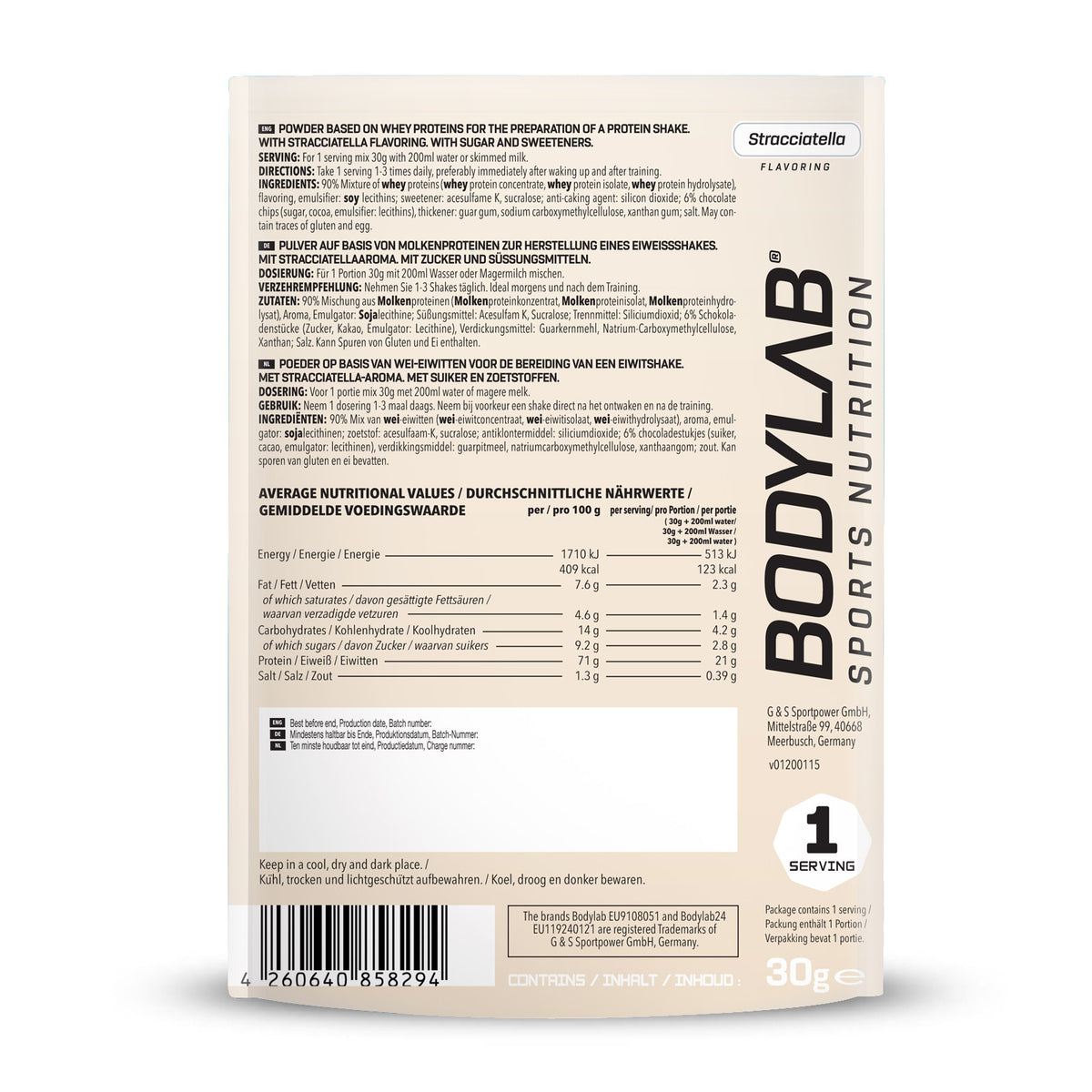 Whey Protein Probe (30g) Stracciatella