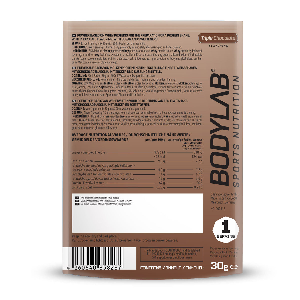 Whey Protein Probe (30g) Triple Chocolate