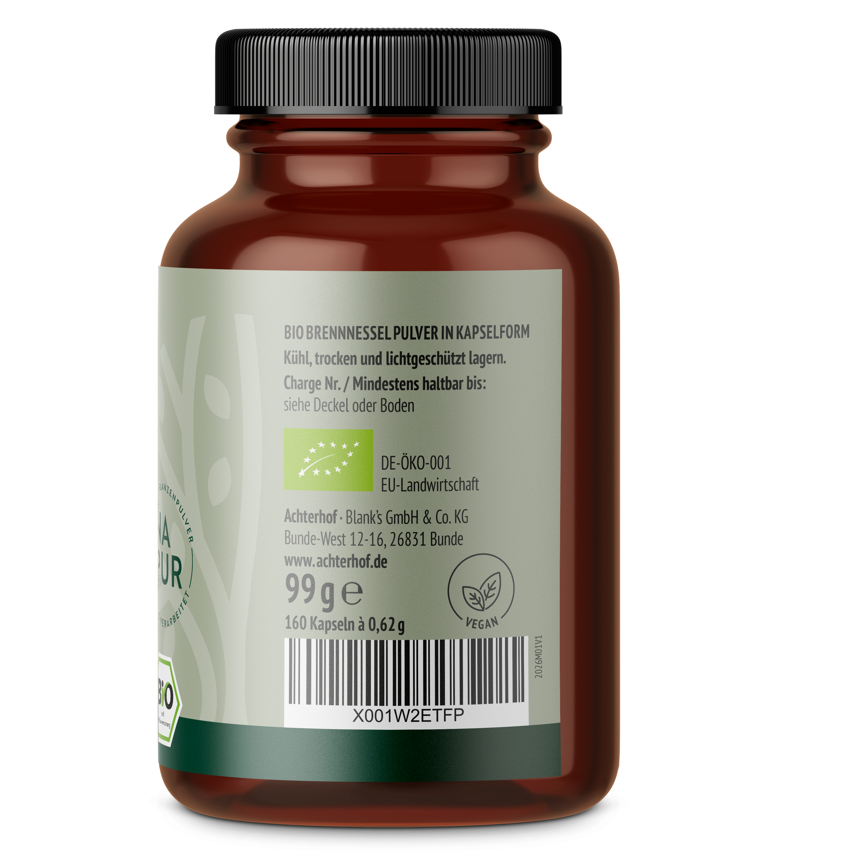 Brennnessel Kapseln Bio (160 Kapseln)