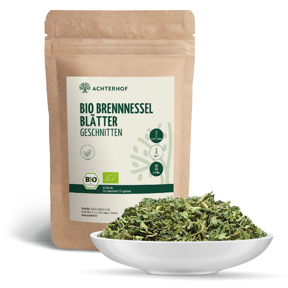 Brennnesselblätter geschnitten Bio (500g)
