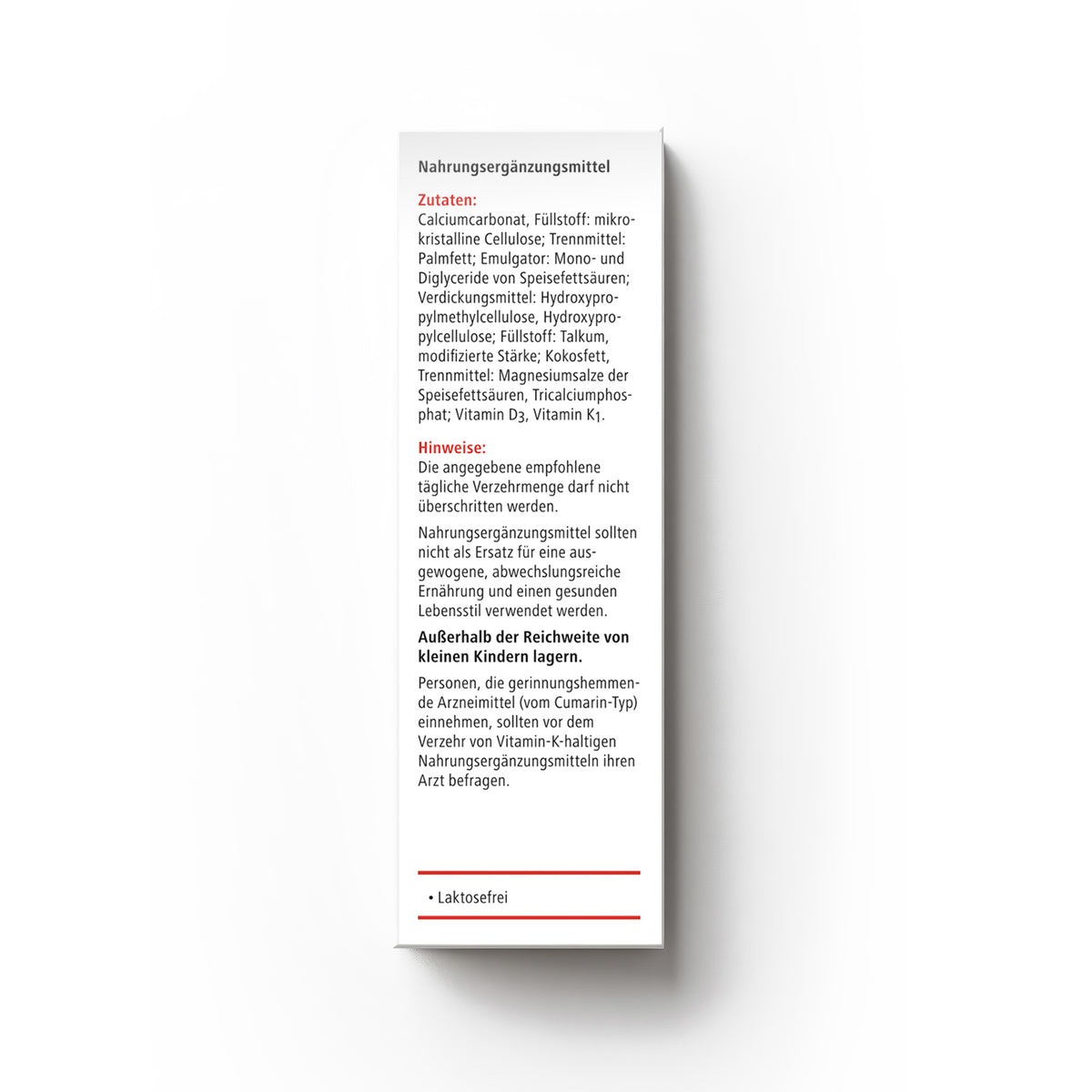 Heilusan Calcium 600 + Vitamin D3 (48 Tabletten)
