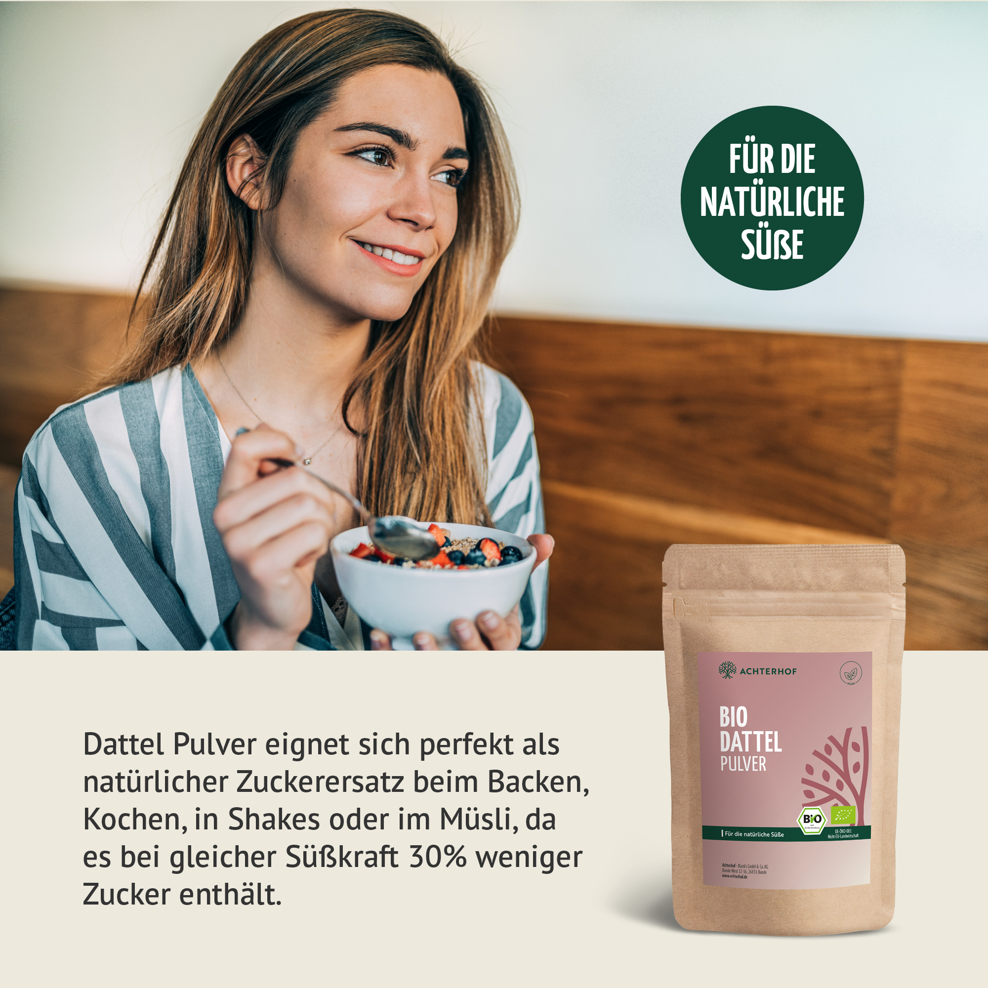 Bio Dattel Pulver (100g)