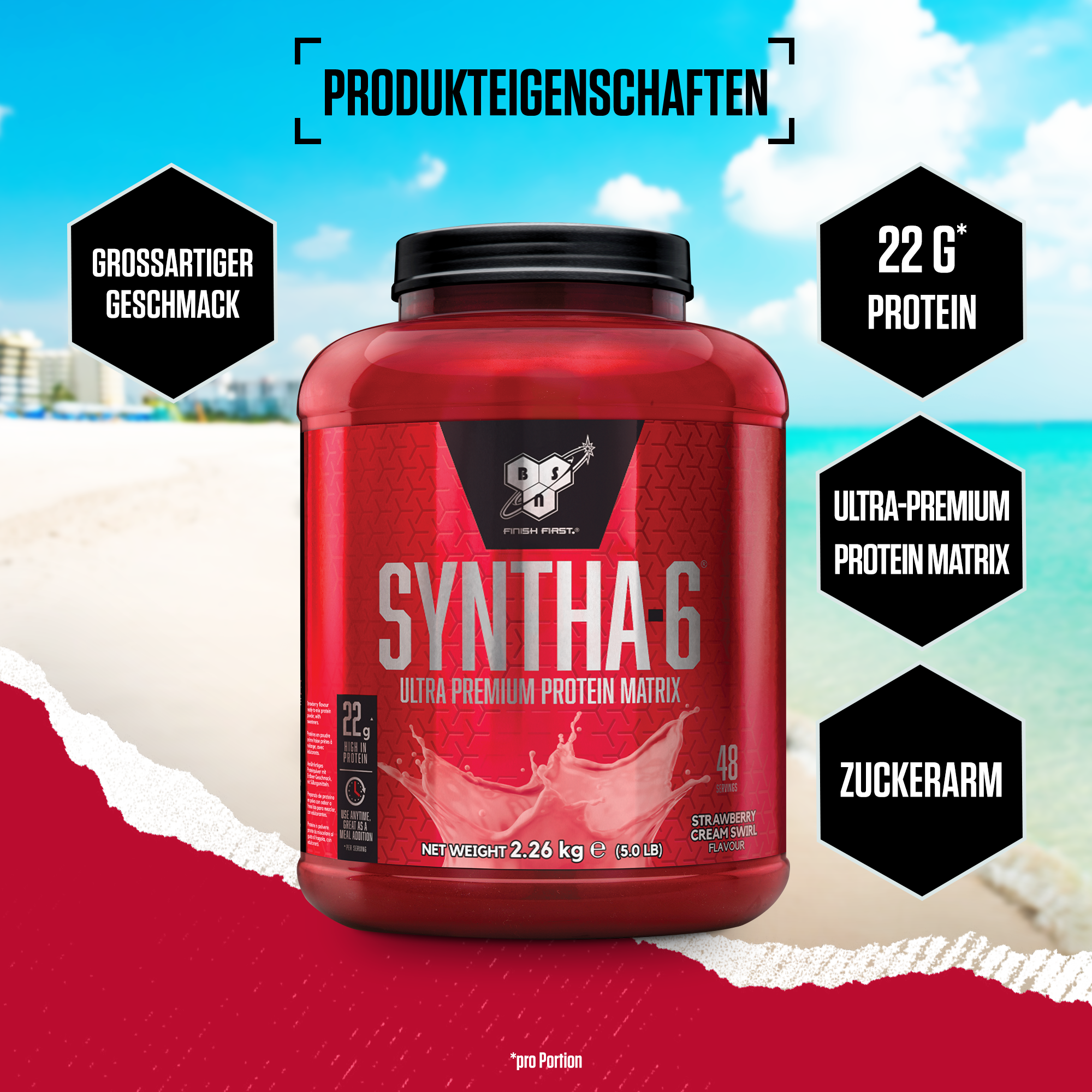Syntha-6 Original (2260g) Strawberry Swirl