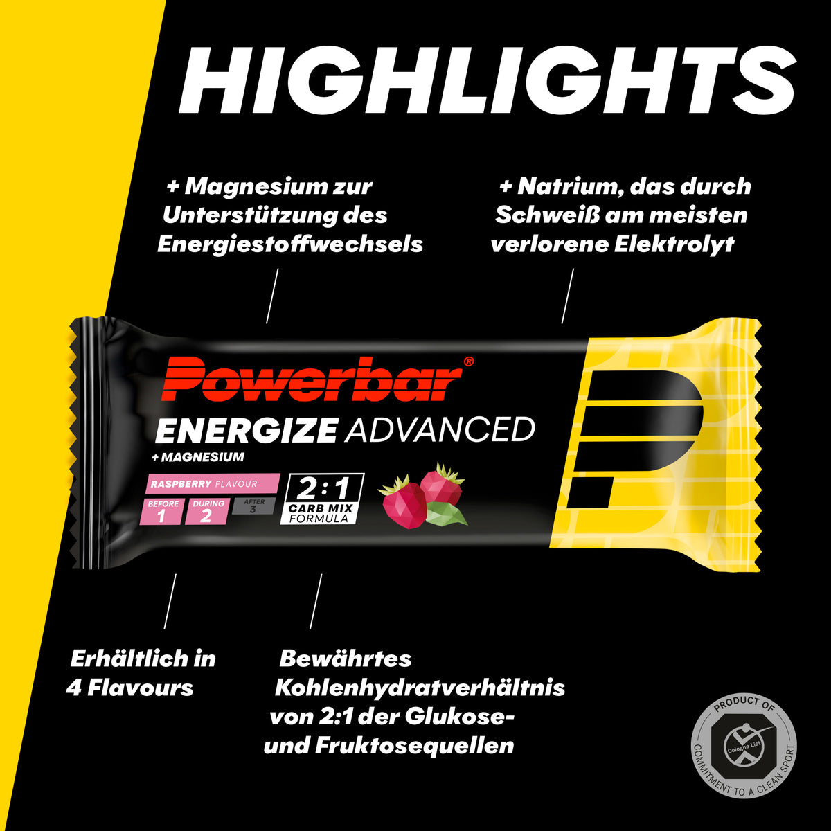 Energize Advanced (15x55g) Rapsberry