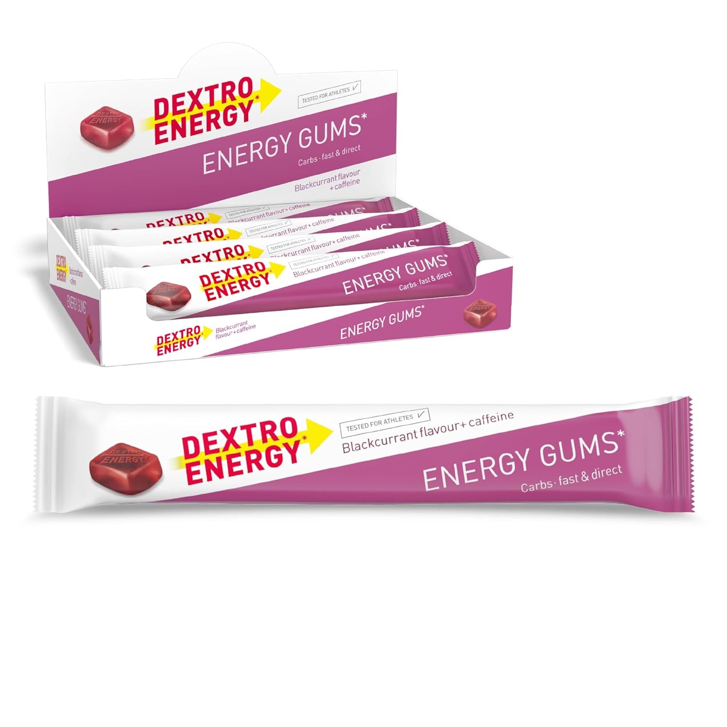 Energy Gums (8x45g) Blackcurrant + Caffein