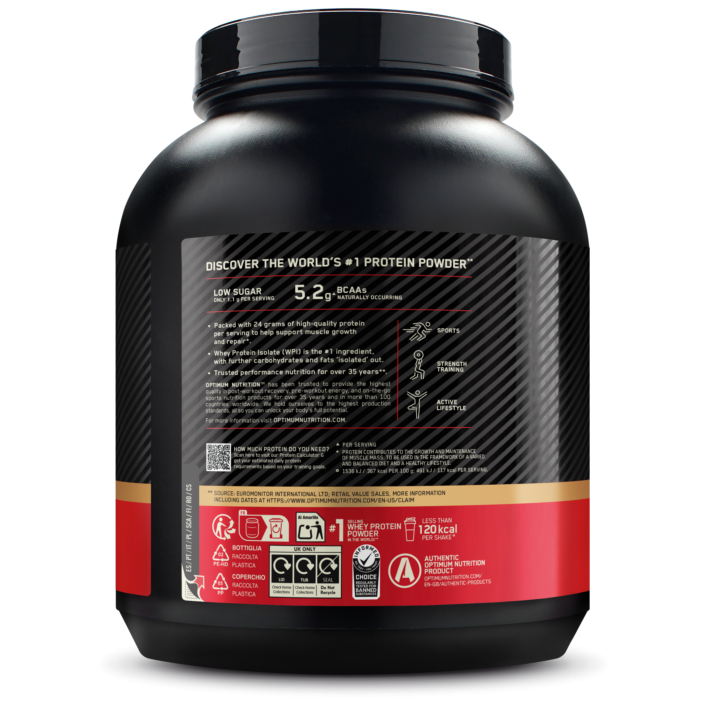 100% Whey Gold Standard (2040g) Chocolate Hazelnut