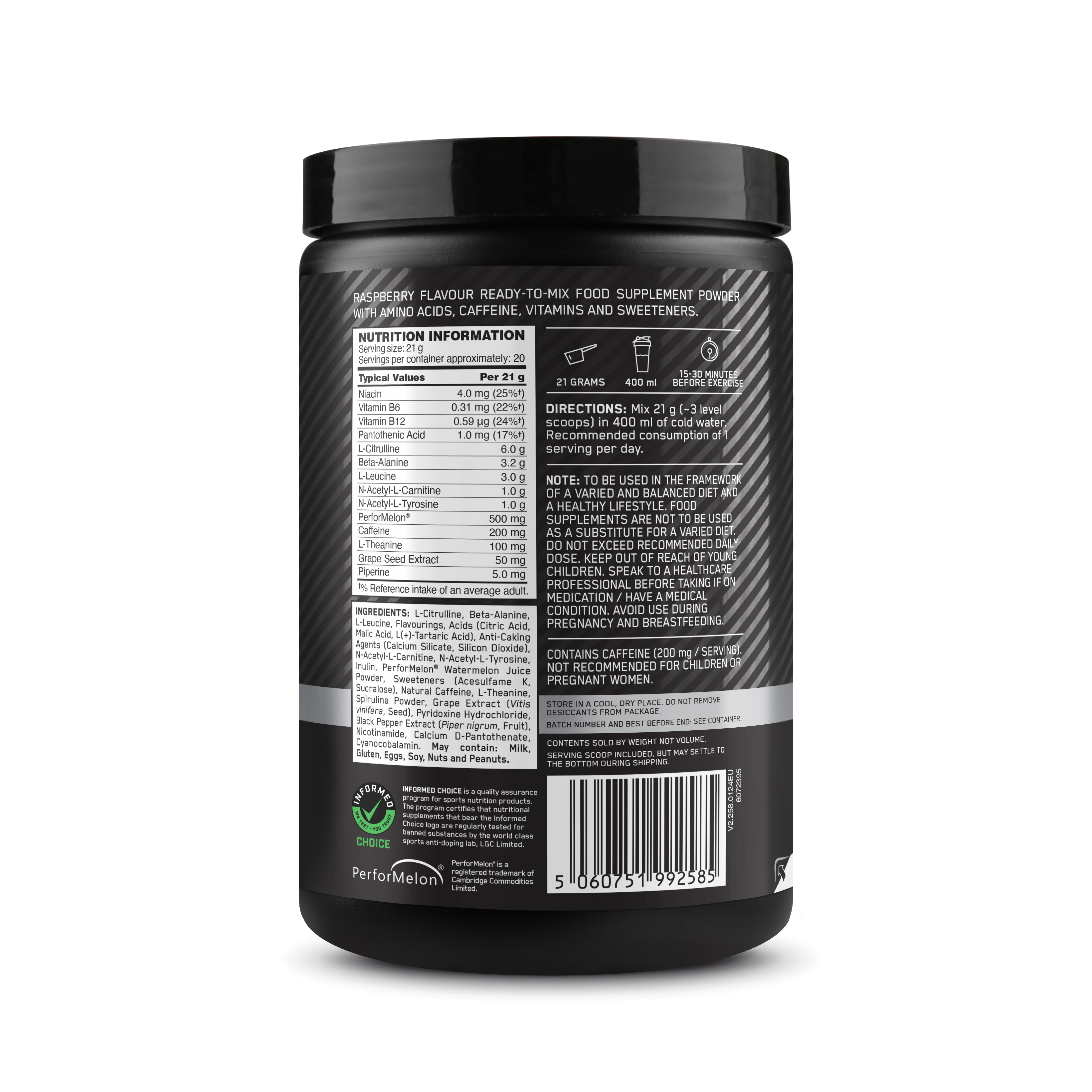 Platinum Pre-Workout (420g) Raspberry