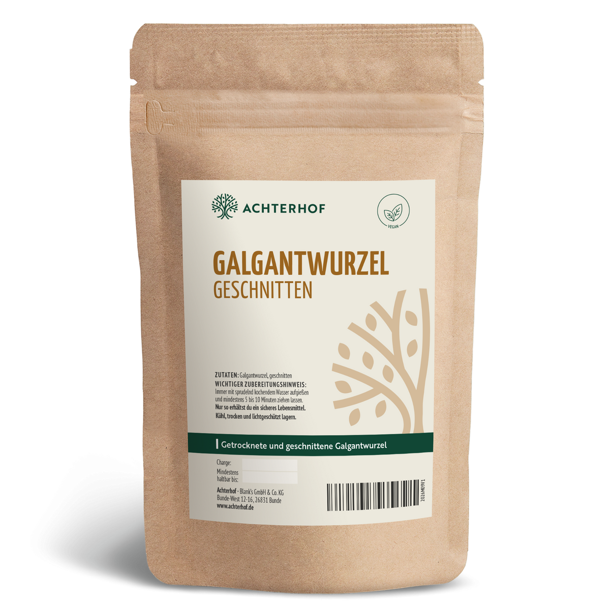 Galgantwurzel geschnitten (500g)