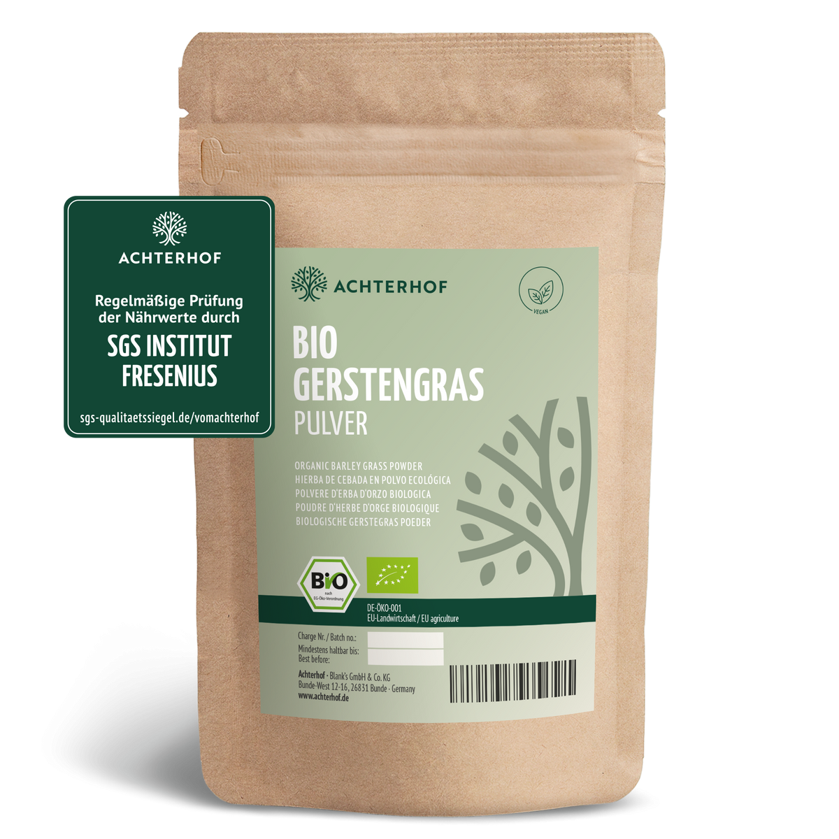 Bio Gerstengras Pulver (1000g)