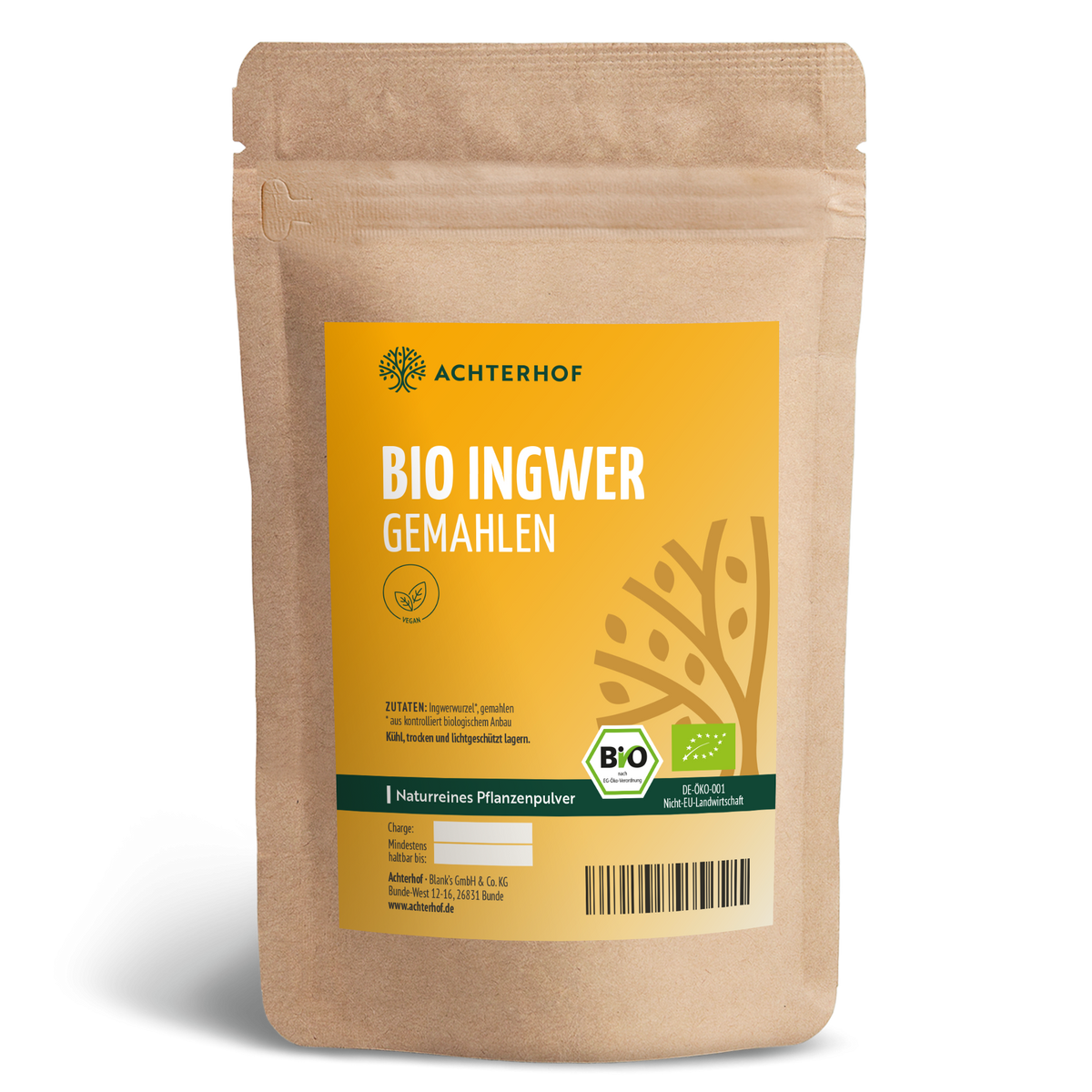 Bio Ingwer gemahlen (250g)