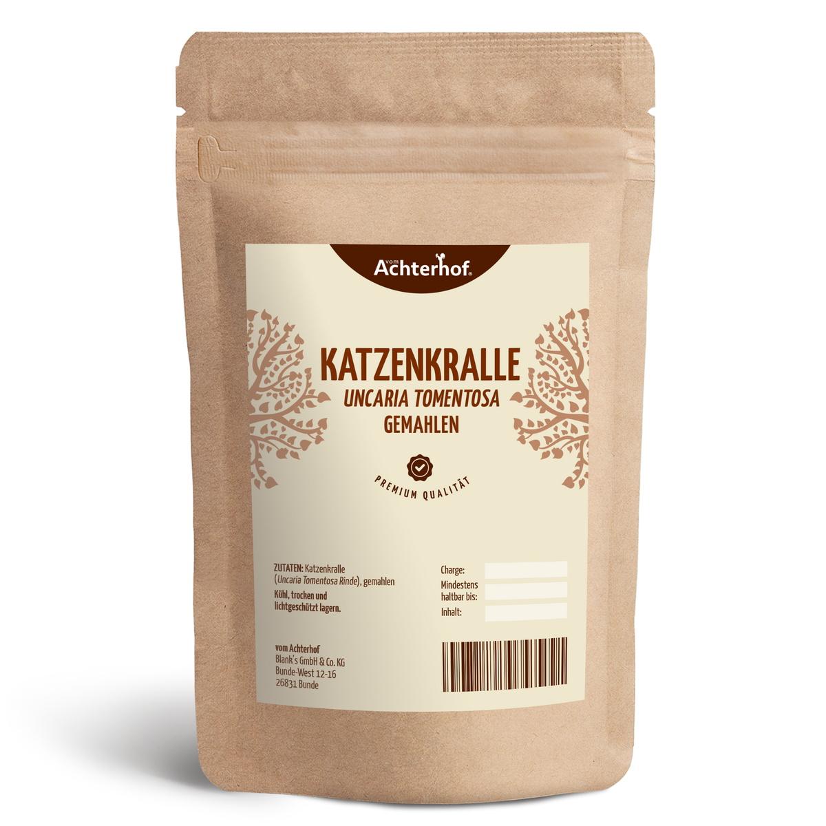 Katzenkralle (Uncaria Tomentosa) gemahlen (100g)