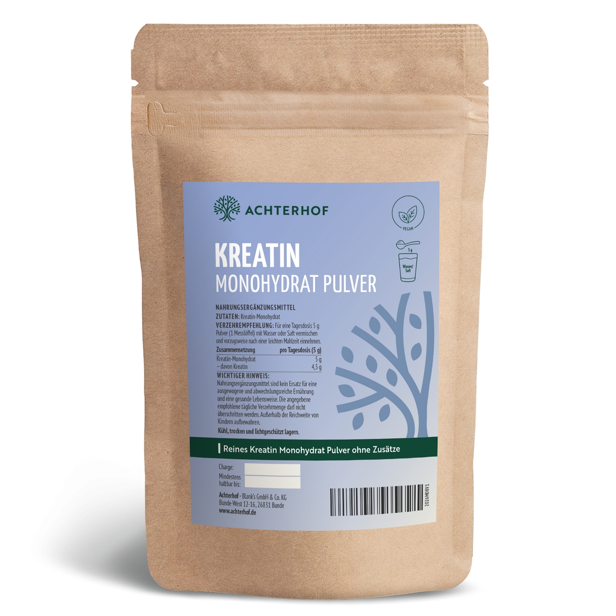Kreatin Monohydrat Pulver (500g)
