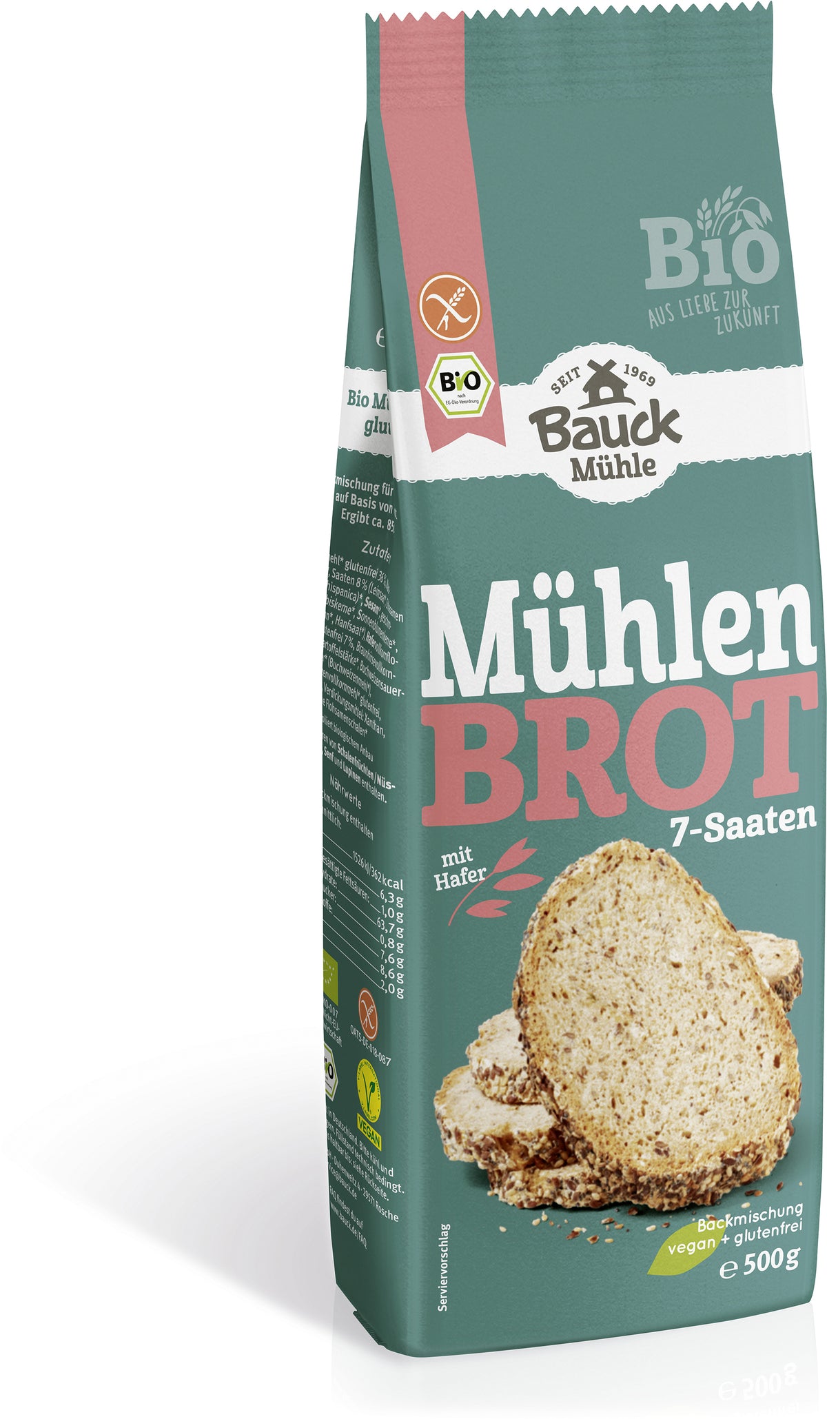 Mühlenbrot 7-Saaten Backmischung bio (500g)