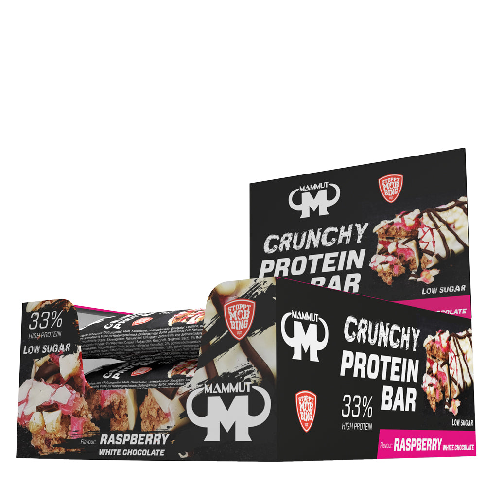 Crunchy Protein Bar (12x45g) Raspberry White Chocolate