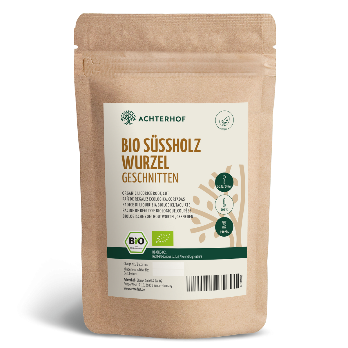 Süßholzwurzel geschnitten Bio (100g)