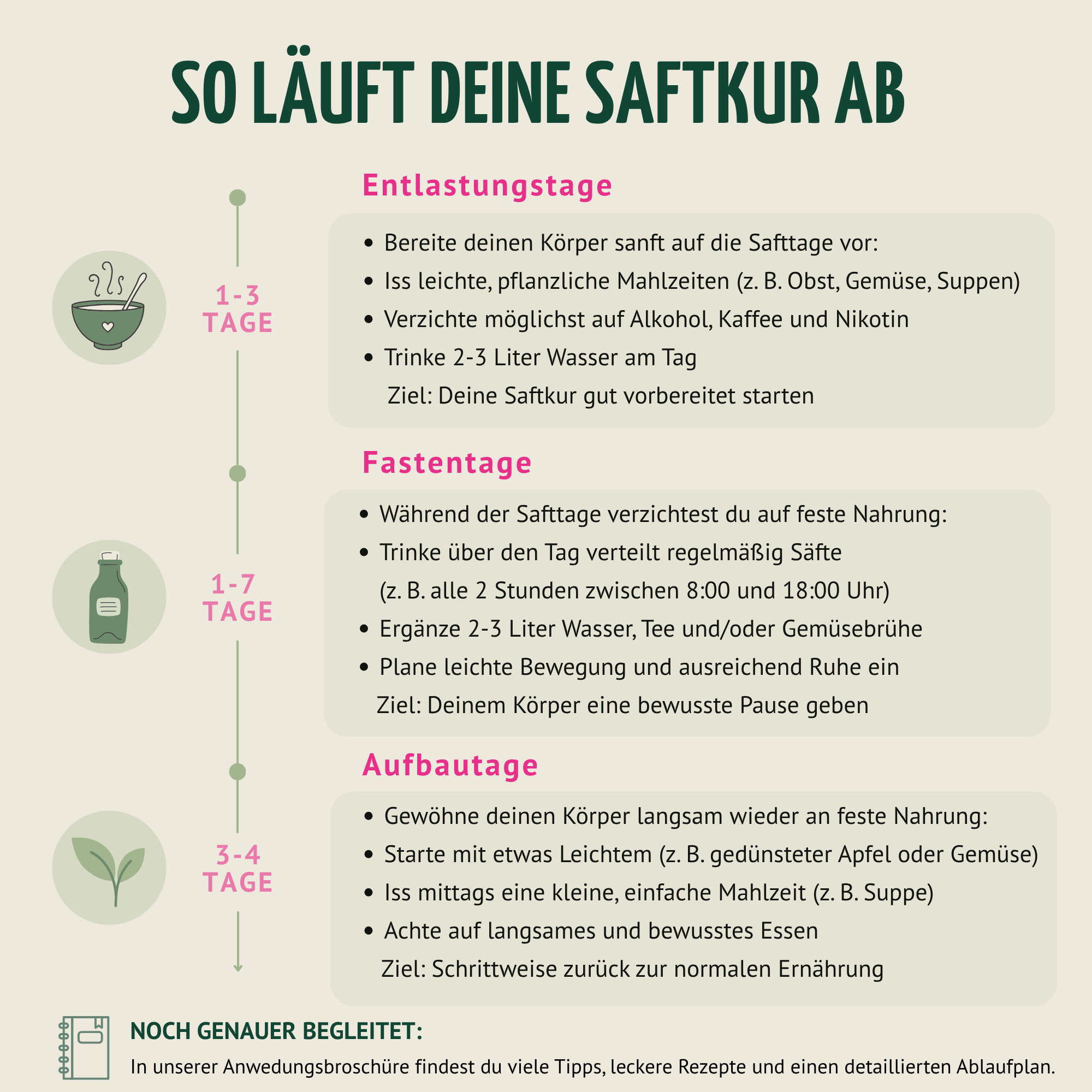 Saftstart Bio Fastenkur 1-7 Tage (6 Flaschen pro Tag)