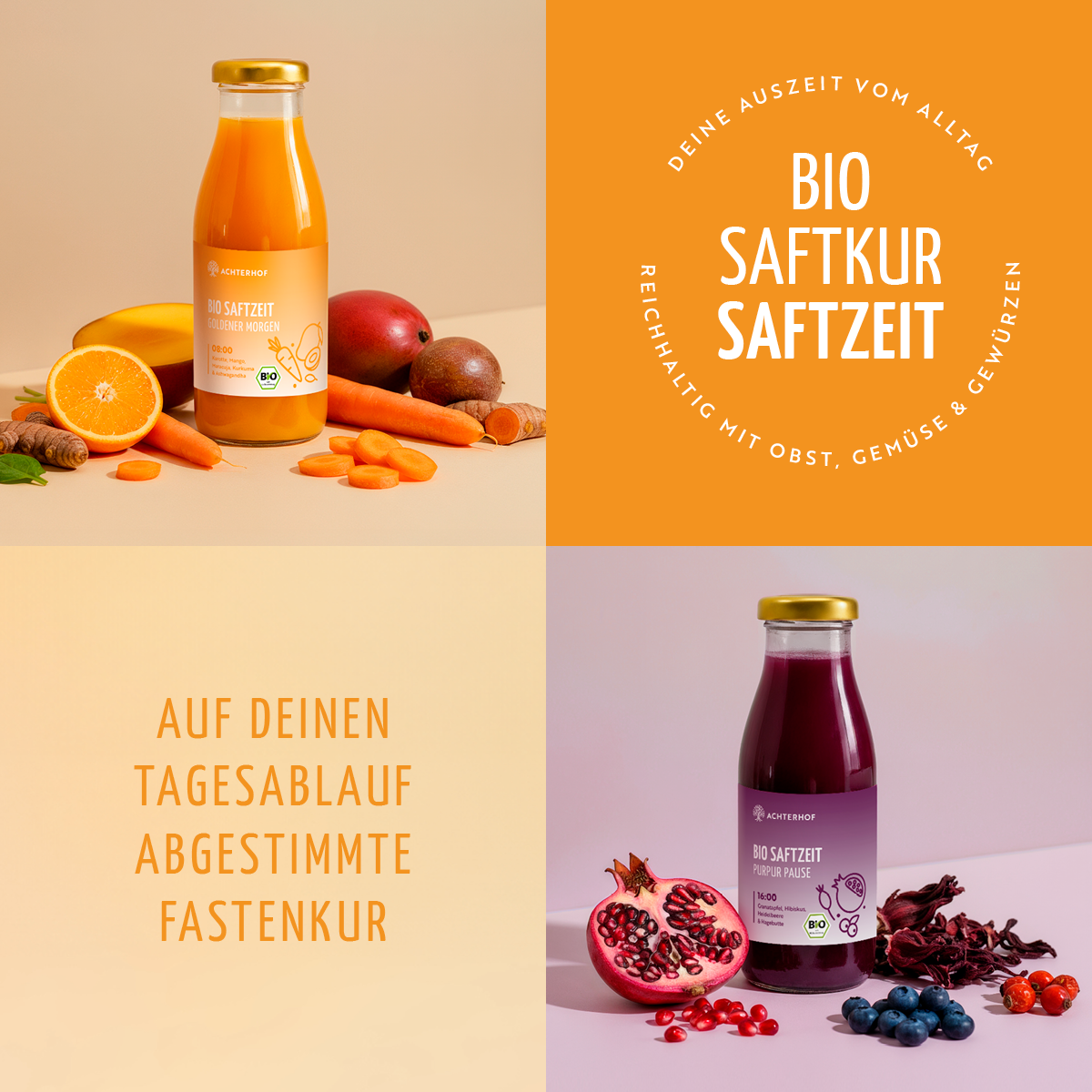 Saftzeit Bio Fastenkur 7 Tage (42 Flaschen)