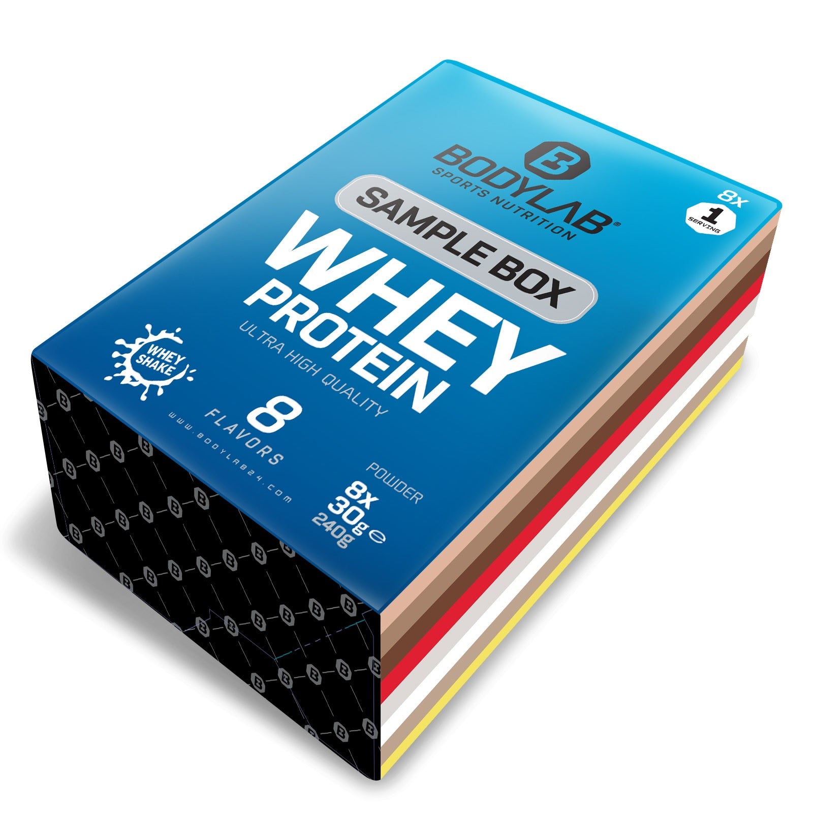 Whey Protein Probierboxen (8 Proben je 30g) Probierbox 1 (8x30g)