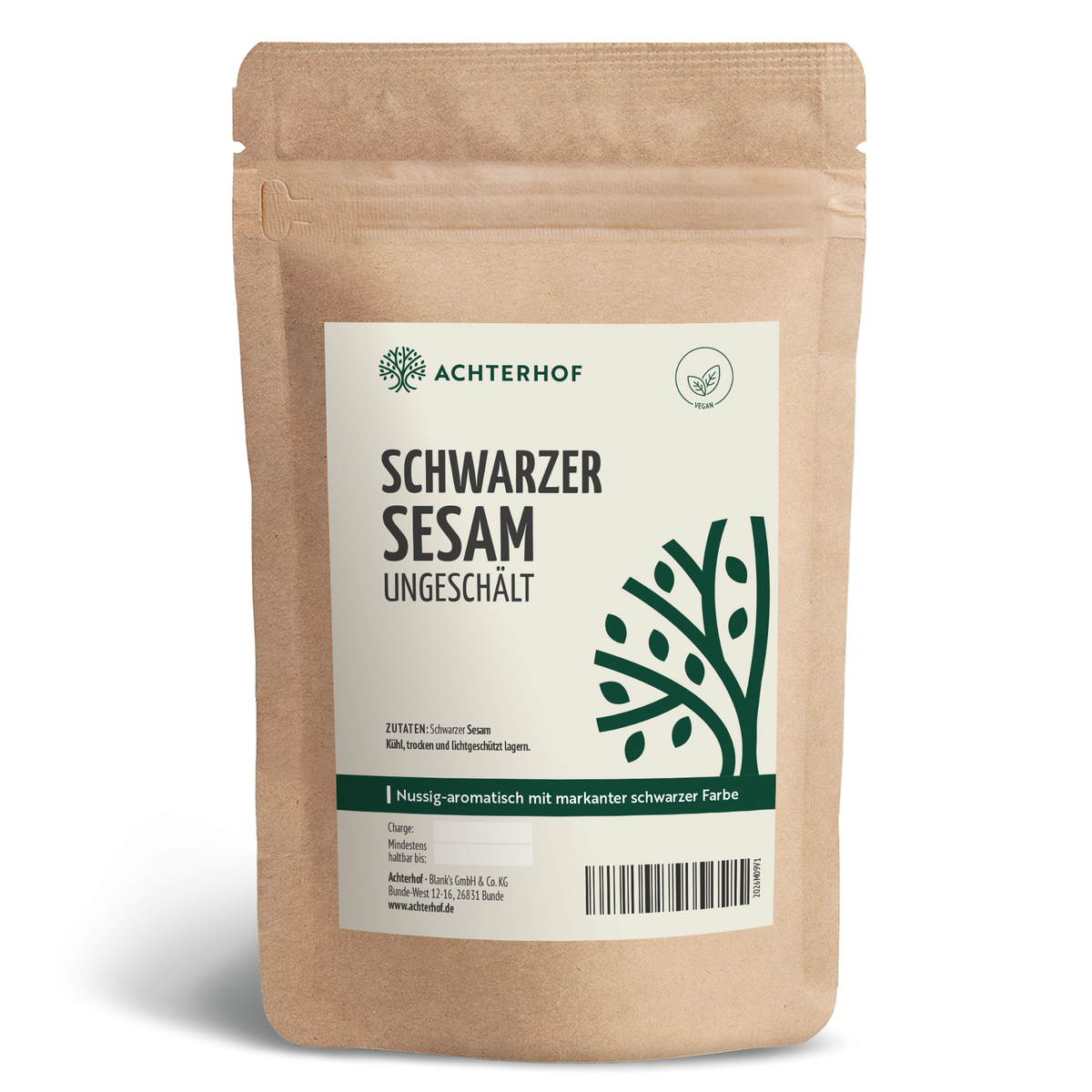 Schwarzer Sesam ungeschält (500g)