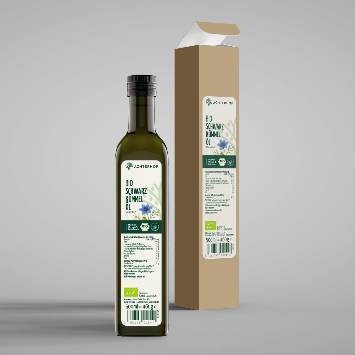 Bio Schwarzkümmelöl (500ml)