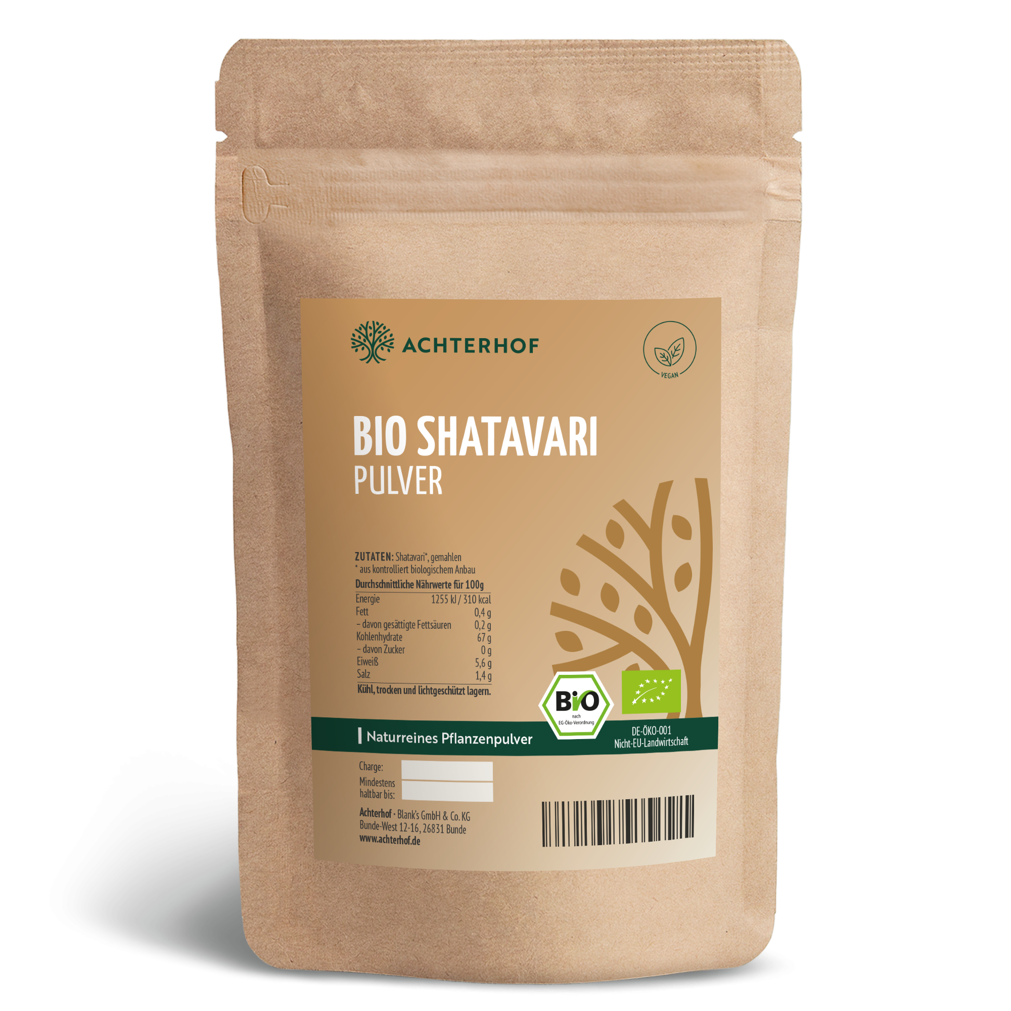 Bio Shatavari Pulver (500g)
