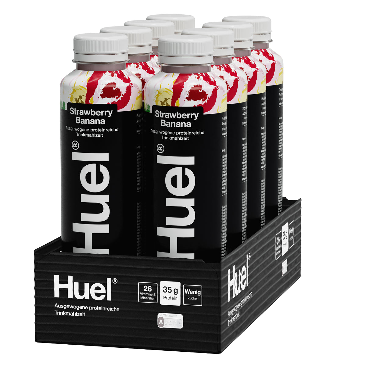 Huel Black Edition Trinkmahlzeit (500ml) Strawberry Banana