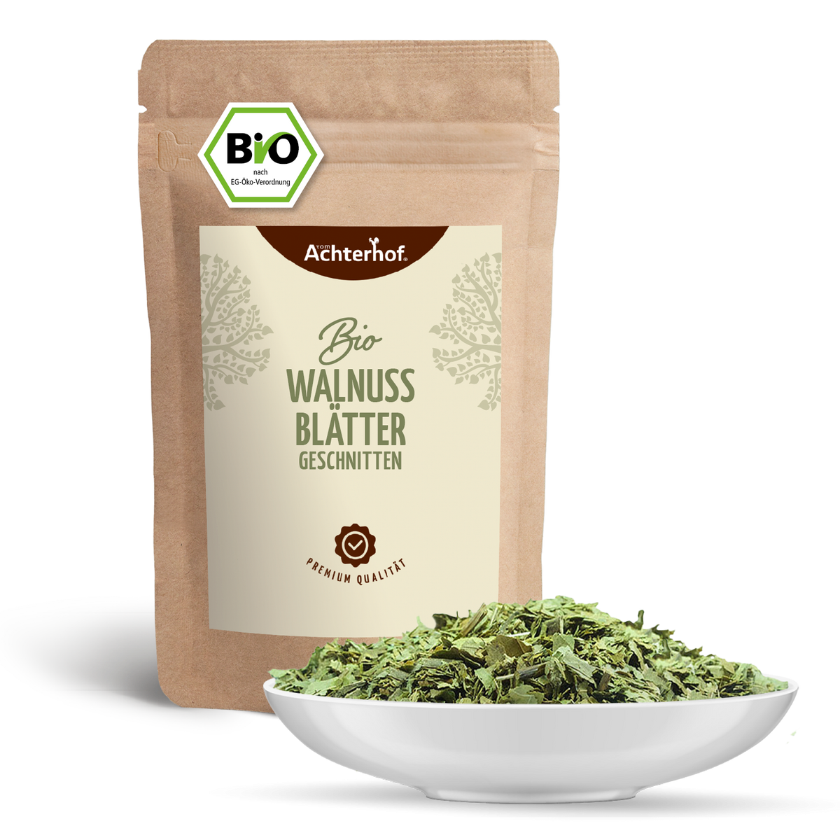 Walnussblätter geschnitten Bio (100g)
