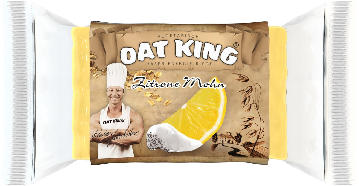 Oat King Energy Bar (10x95g) Zitrone Mohn