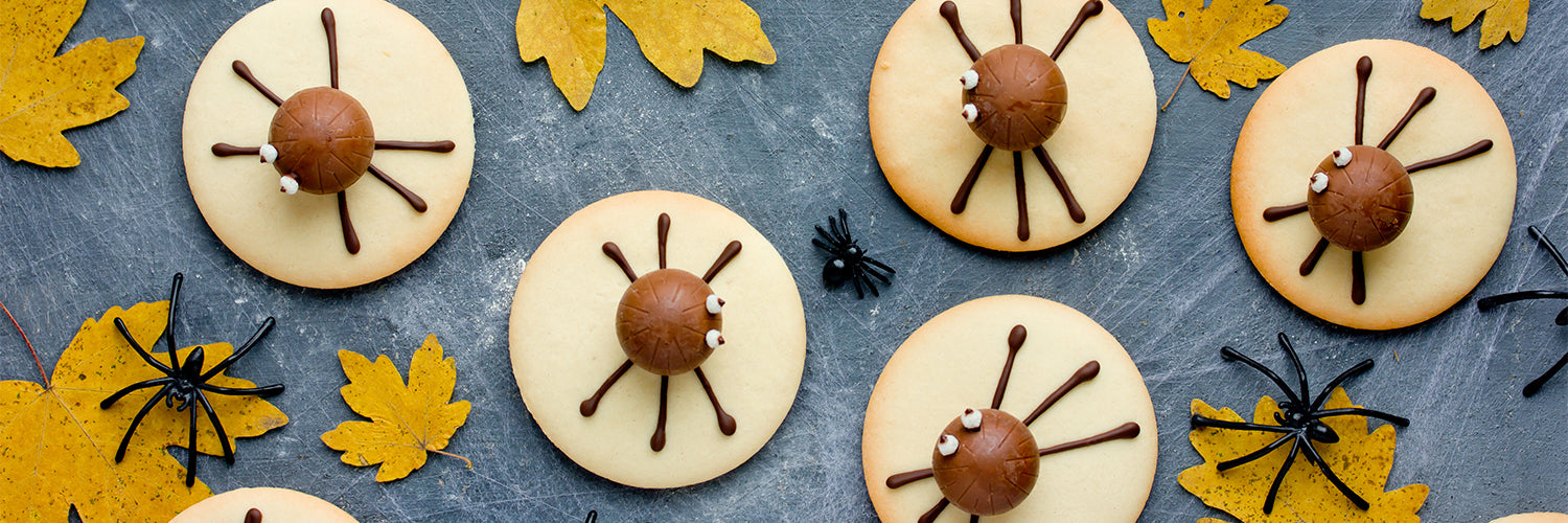 Halloween spider cookies - funny treats for kids for halloween h
