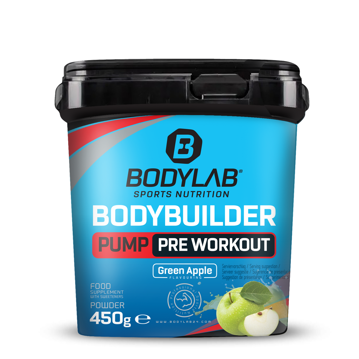 Bodybuilder Pump Pre Workout (450g) Grüner Apfel