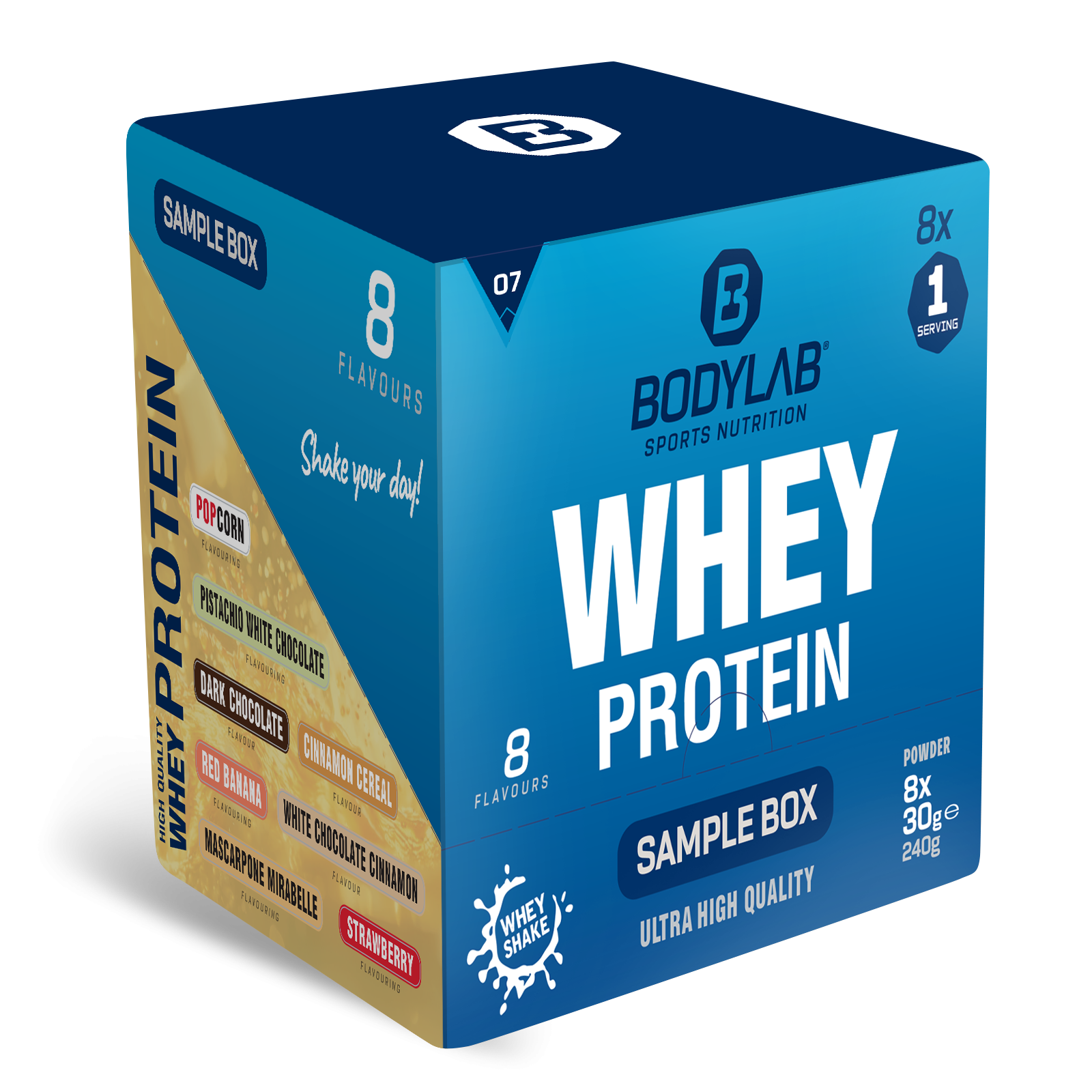 Whey Protein Probierboxen (8 Proben je 30g) Probierbox 7 (8x30g)