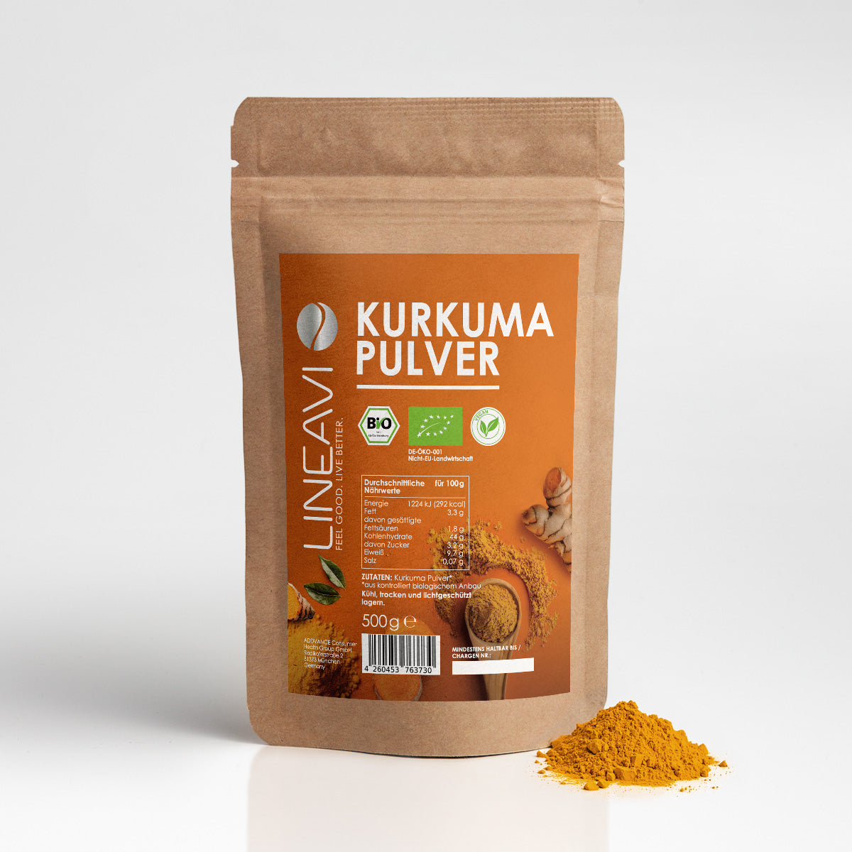 Bio Kurkumapulver (500g)