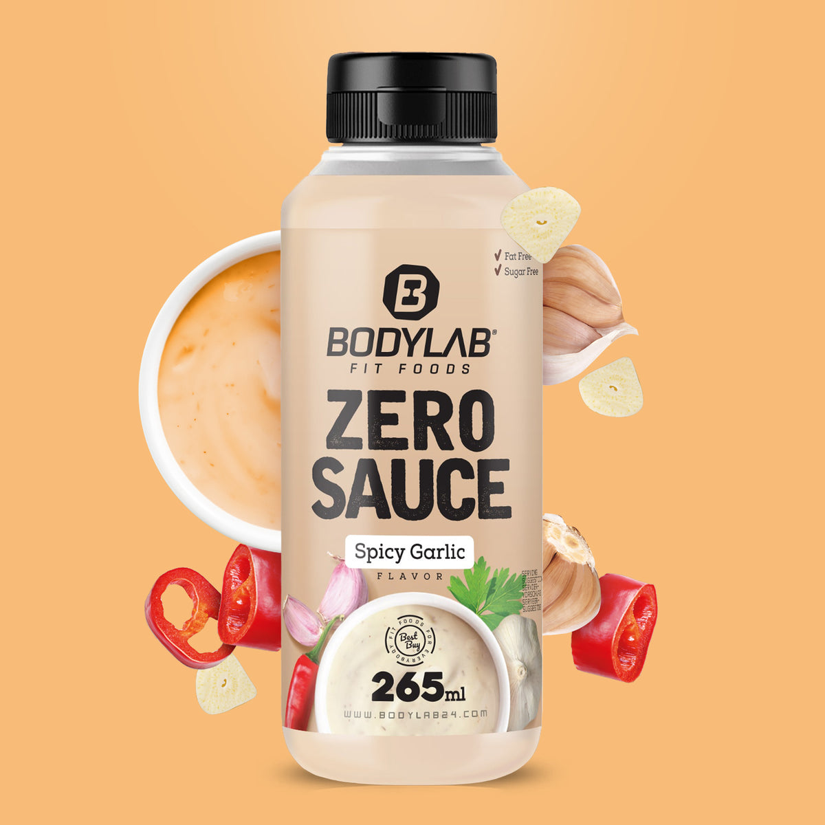 Zero Sauce (265ml) Spicy Garlic