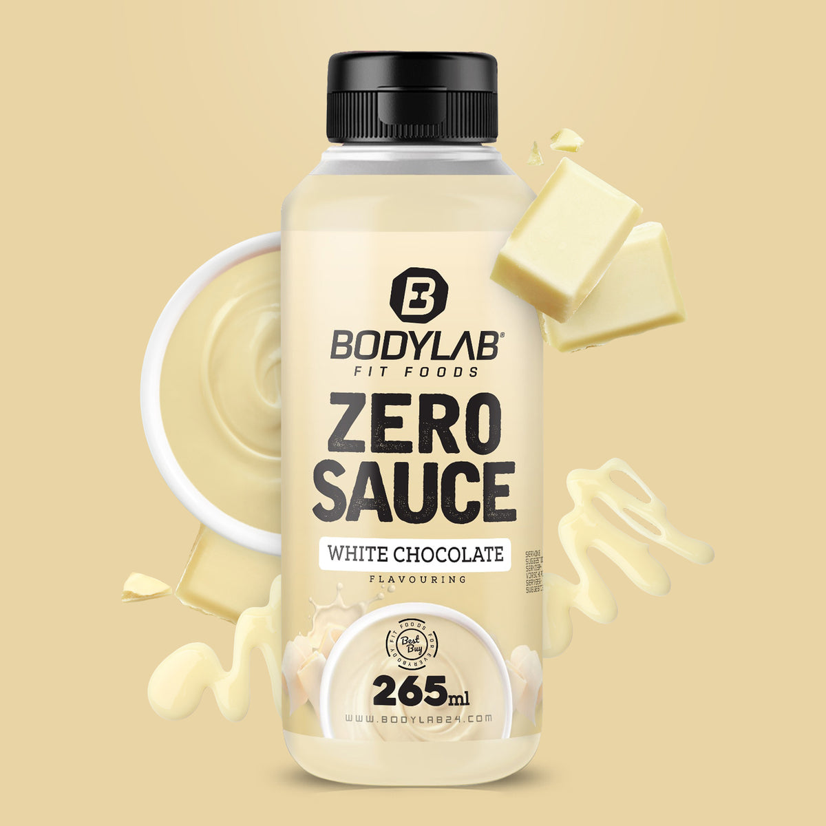 Zero Sauce (265ml) Weiße Schokolade