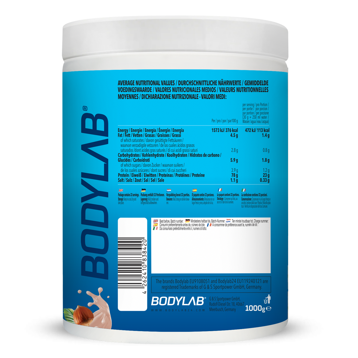 3K-Protein (1000g) Deluxe Hazelnut Chocolate